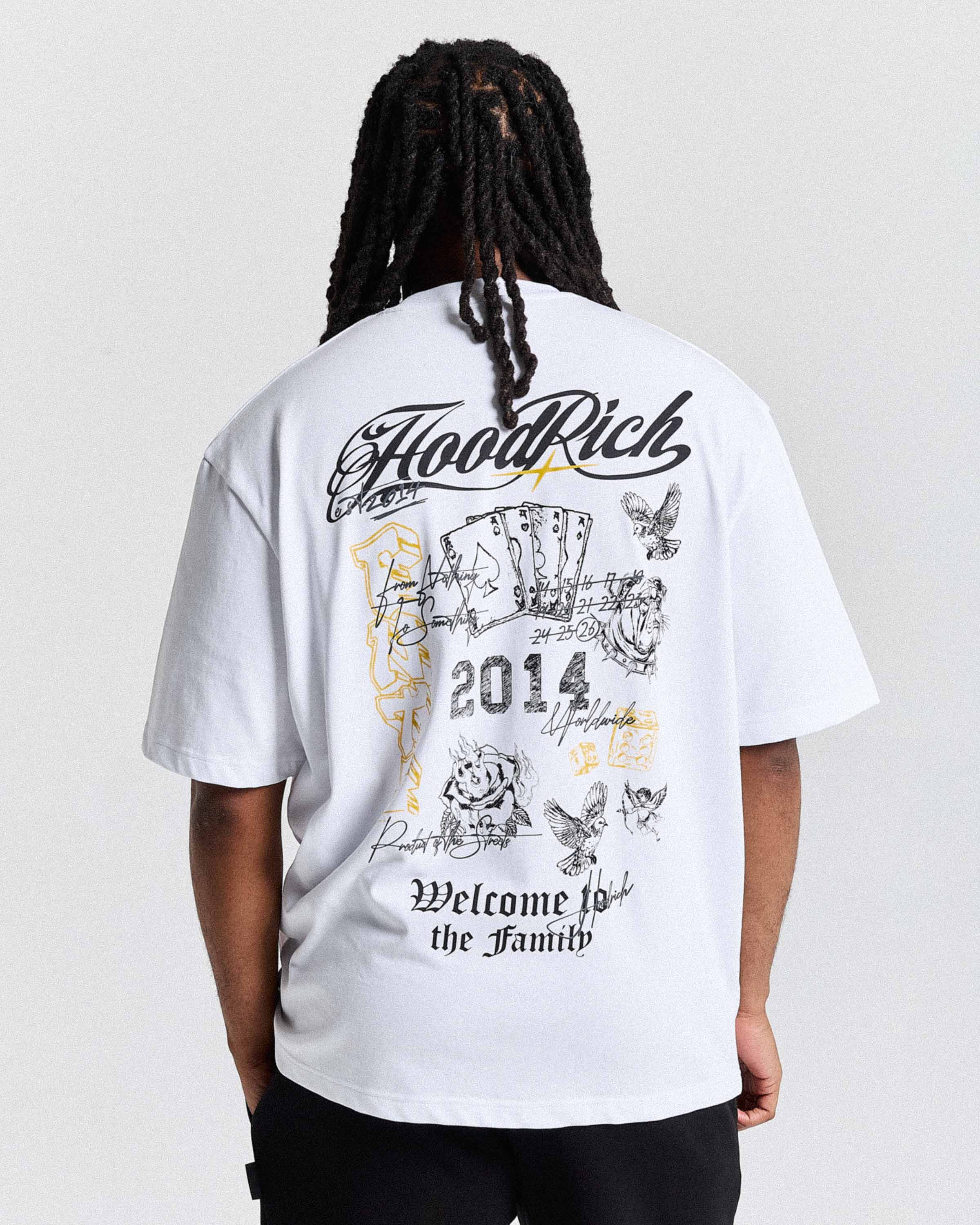 Relic Oversized T-Shirt - White/Black/Yellow - Image 3