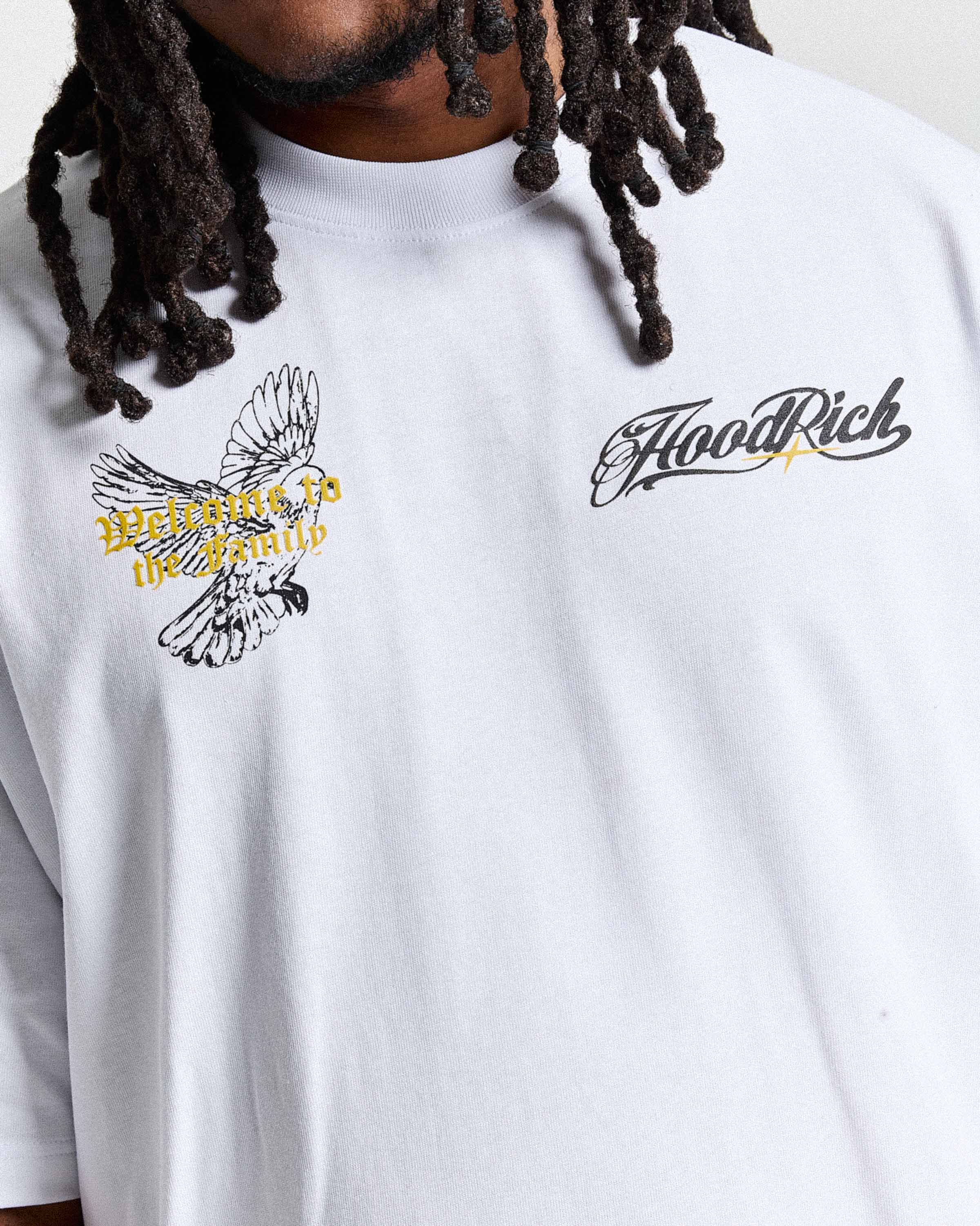 Relic Oversized T-Shirt - White/Black/Yellow - Image 6