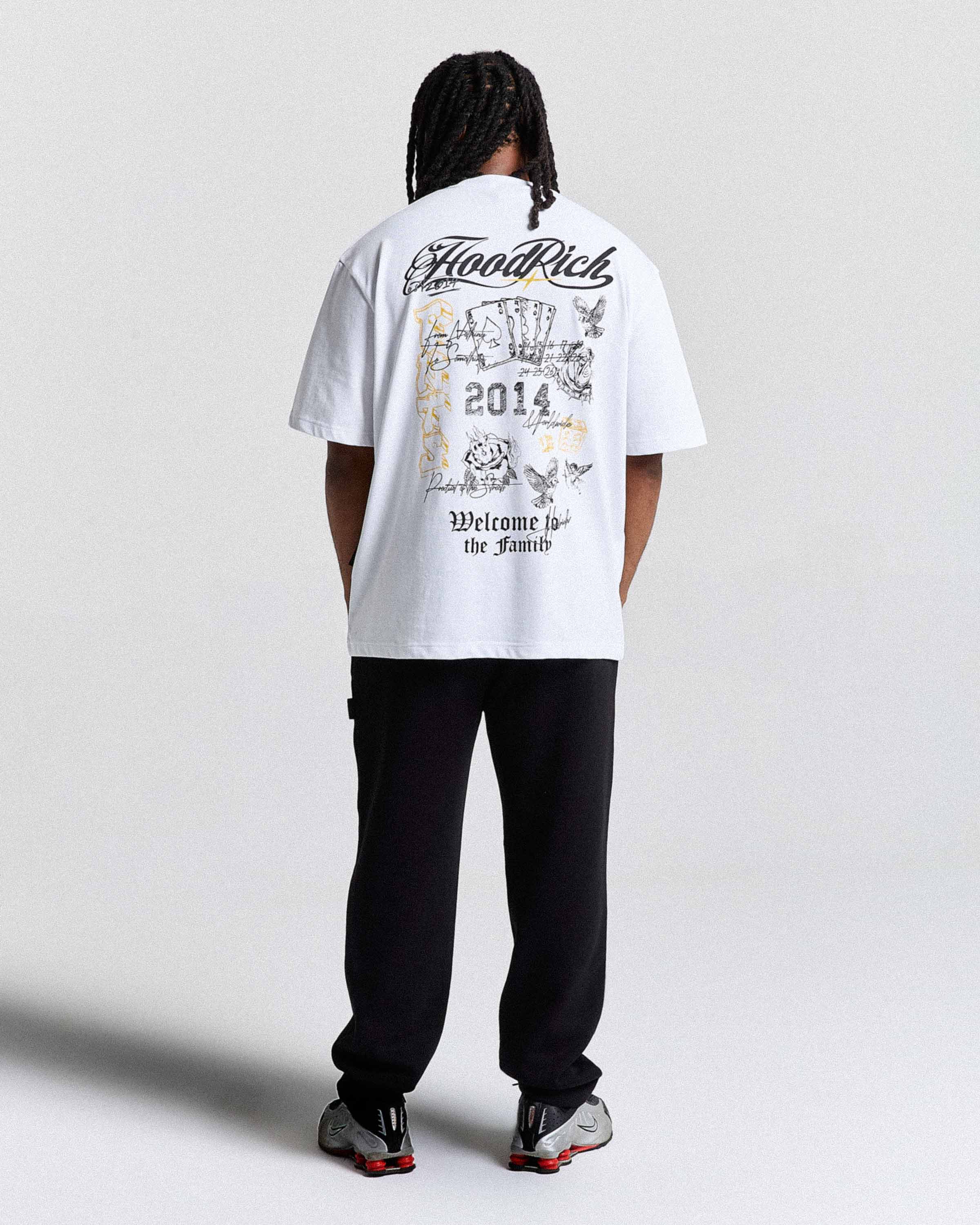 Relic Oversized T-Shirt - White/Black/Yellow - Image 8