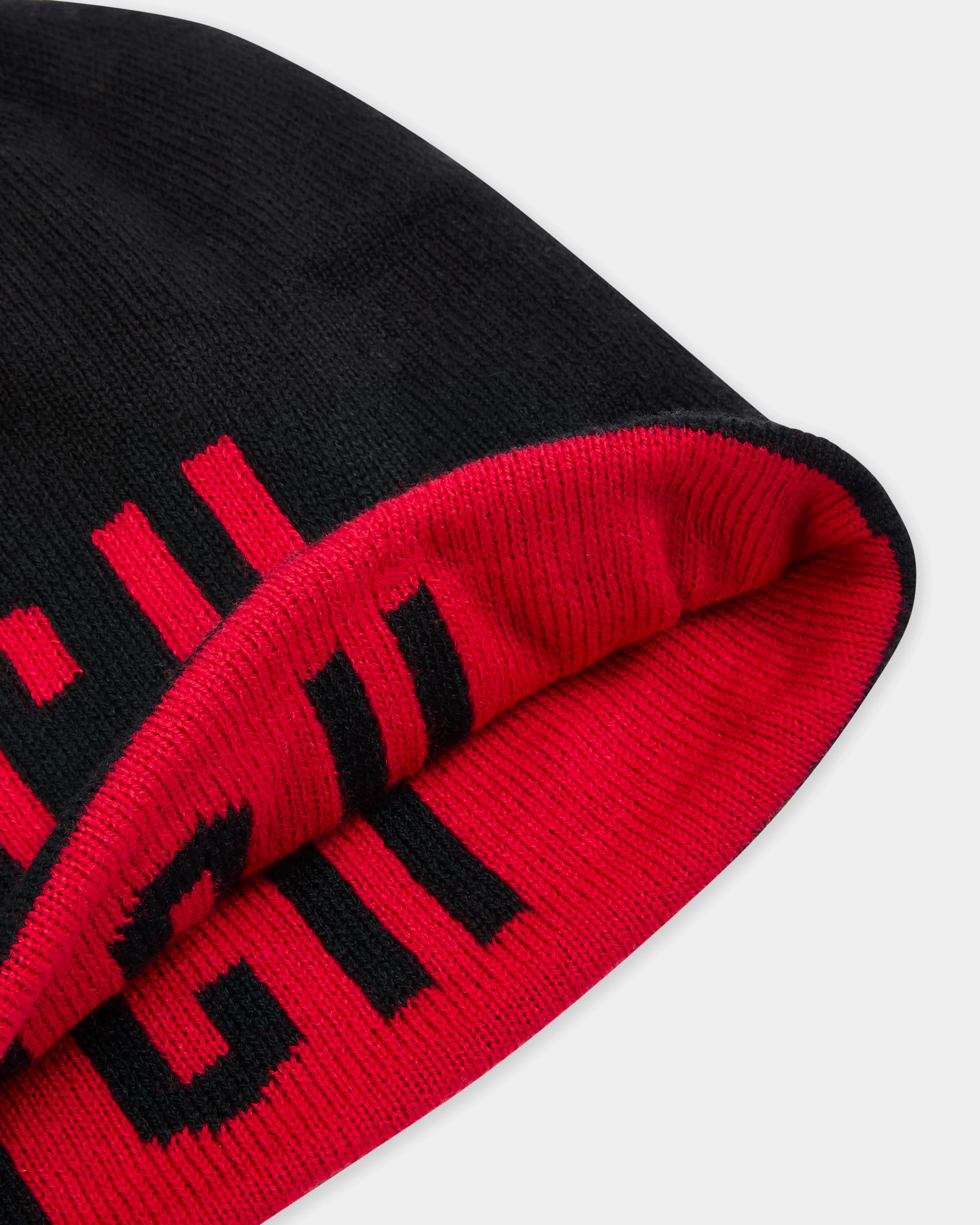 Reverse Beanie - Black/Red - Image 3