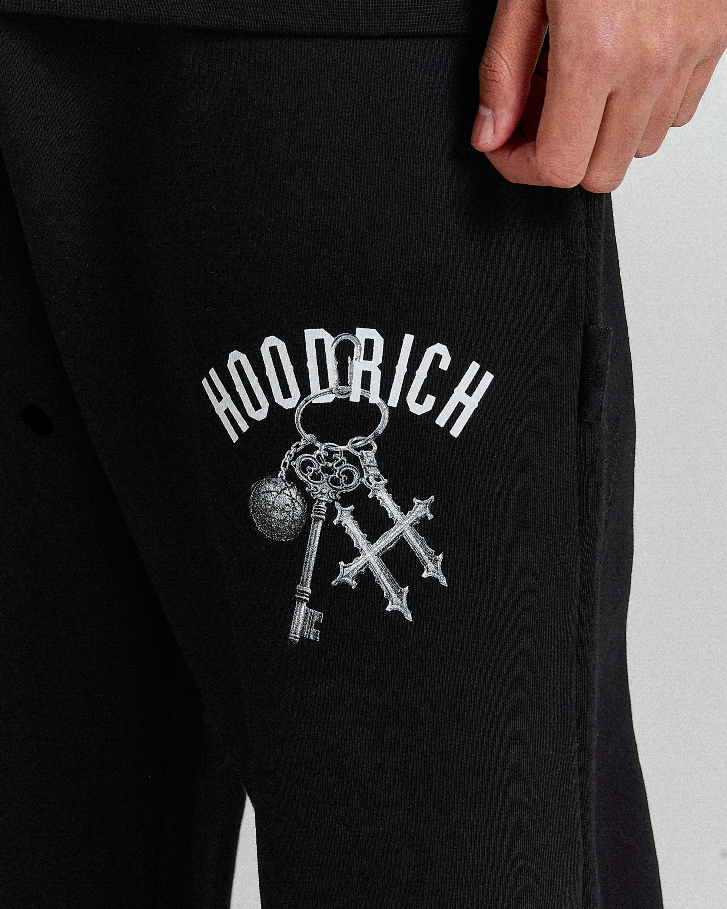Rite Oversized Cuff Joggers - Black/White - Image 3