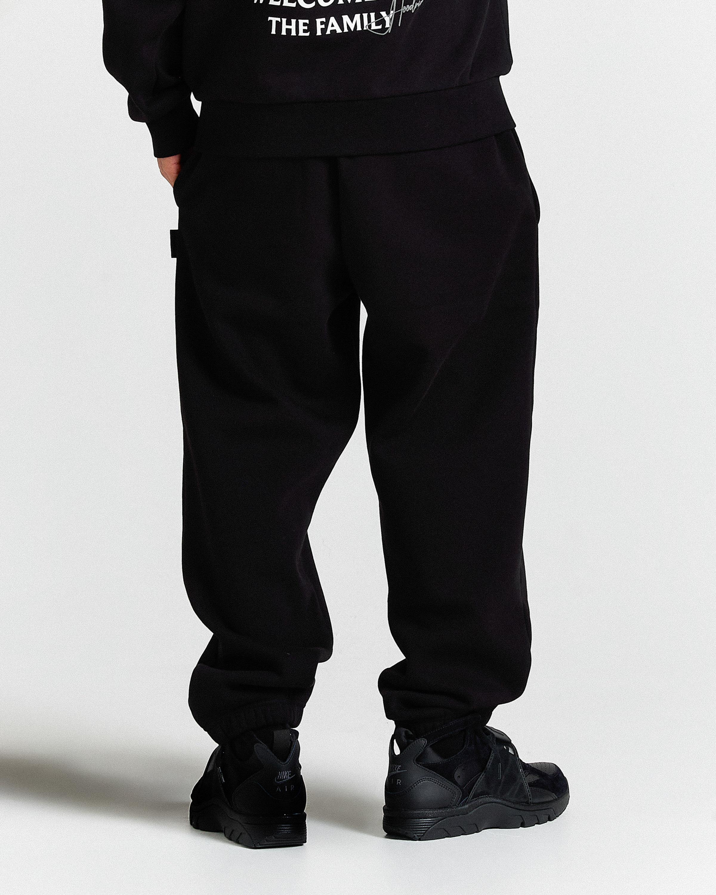 Rite Oversized Cuff Joggers - Black/White - Image 5