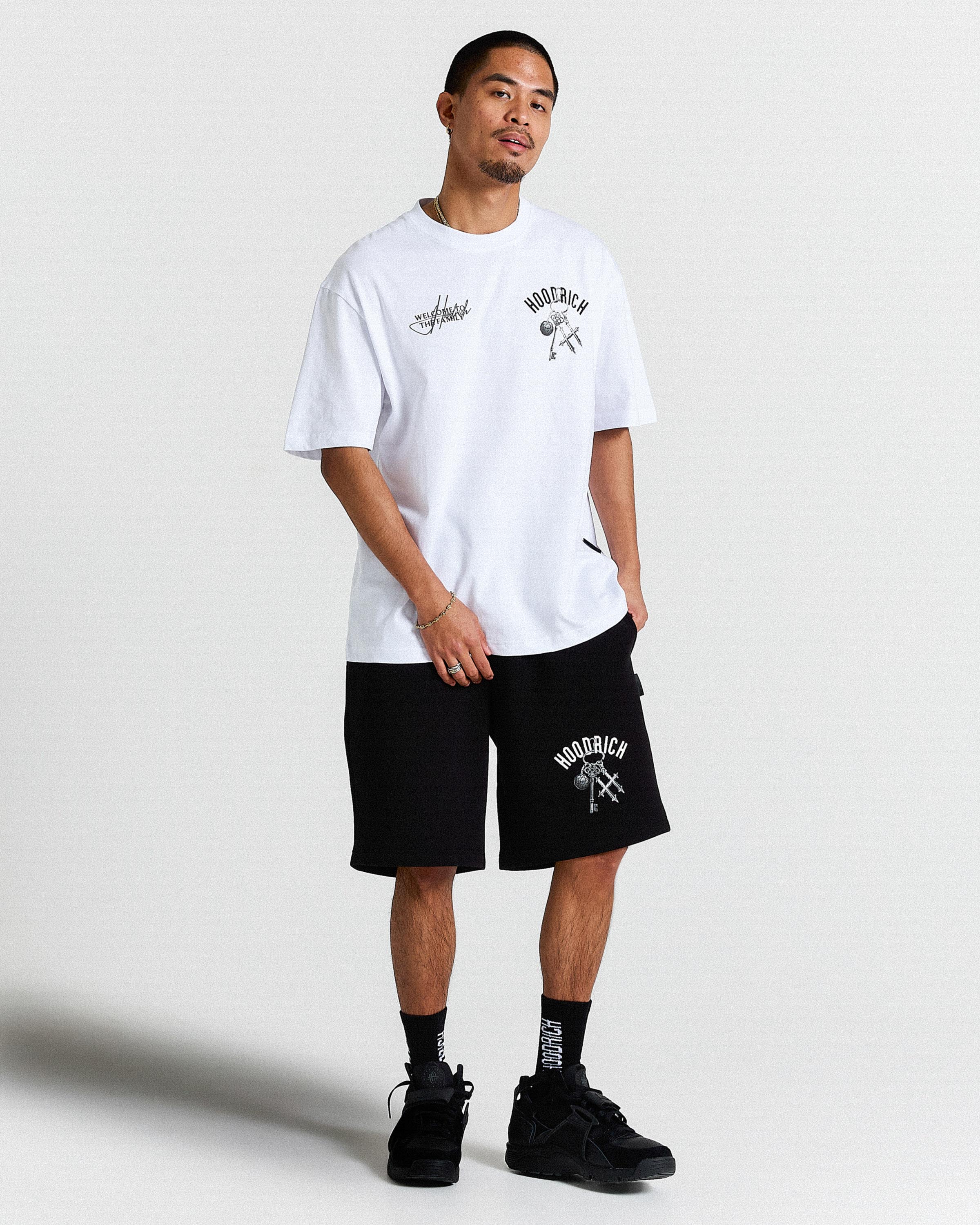 Rite Oversized Shorts - Black/White - Image 3