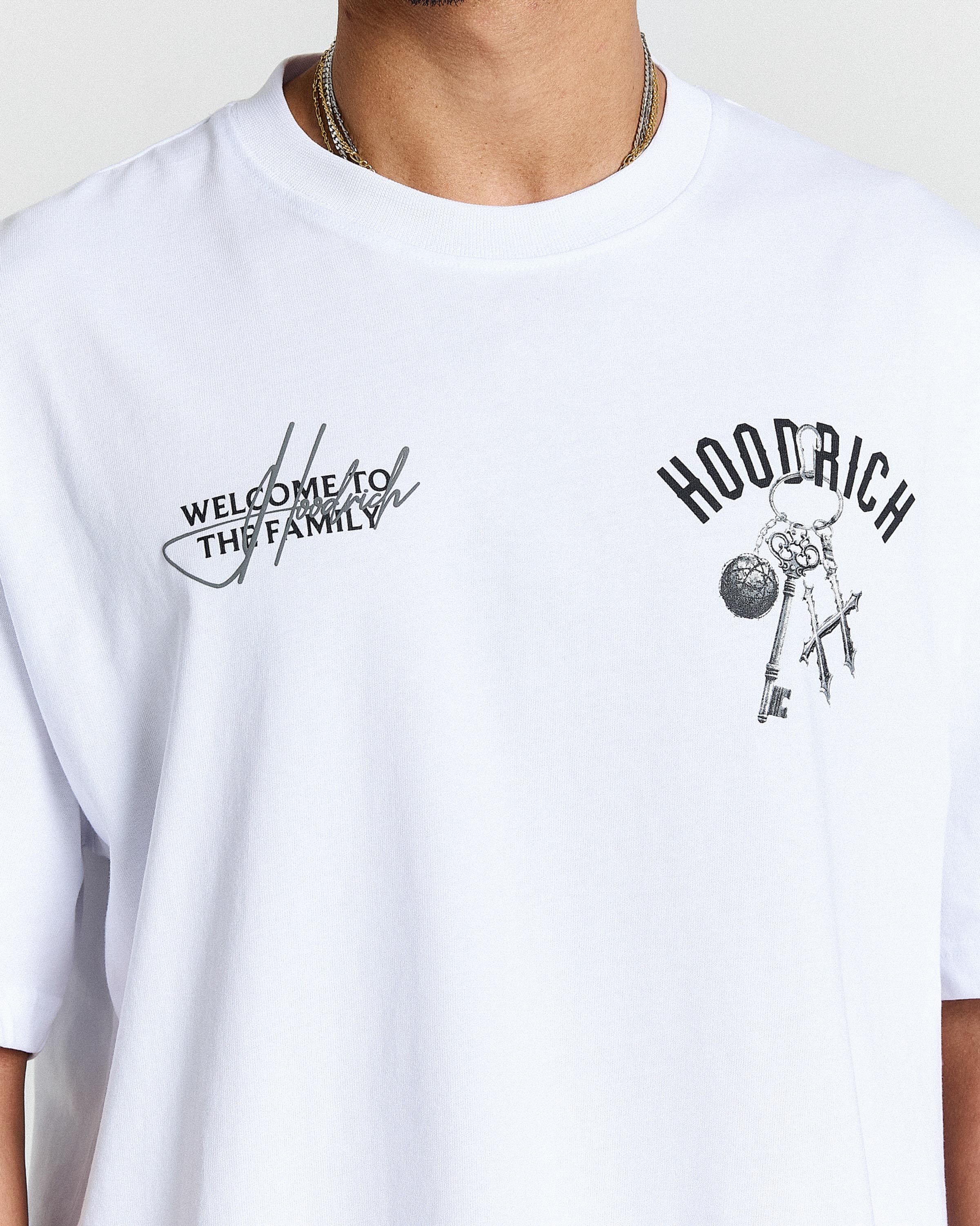 Rite Oversized T-Shirt - White/Black - Image 4