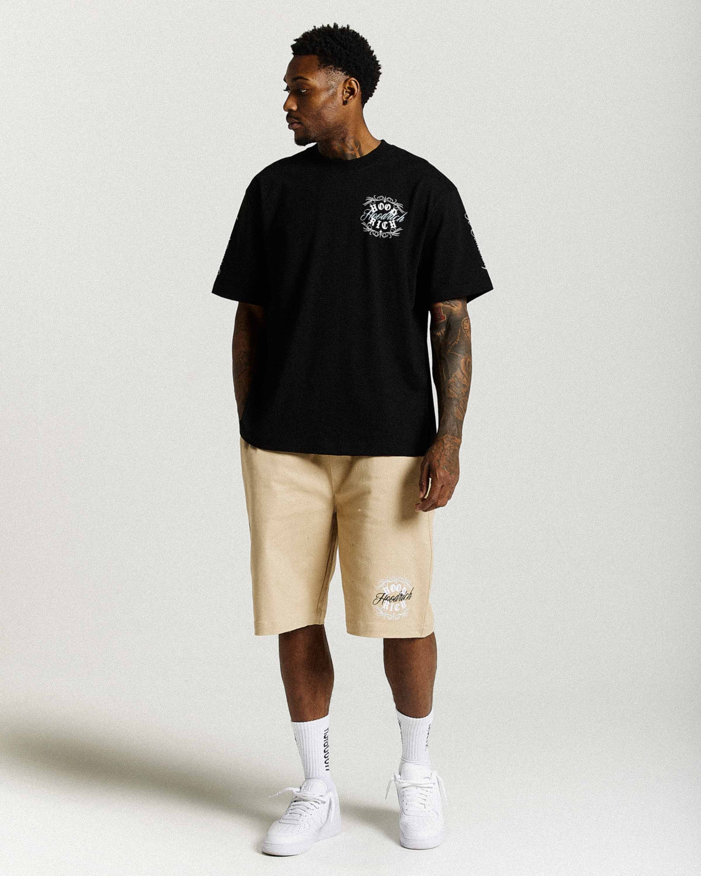 Rito Oversized T-Shirt - Black/White/Blue - Image 10