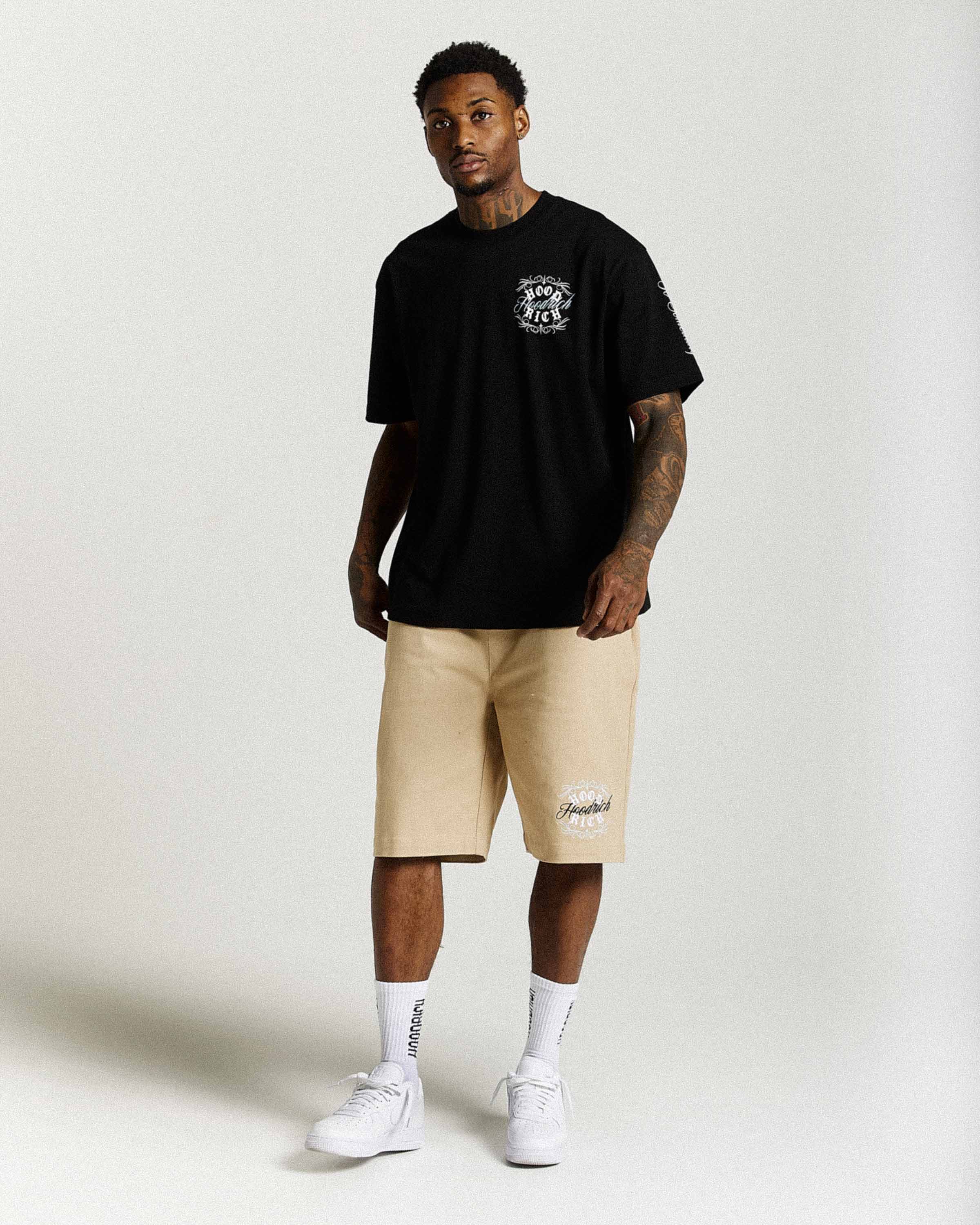 Rito Oversized T-Shirt - Black/White/Blue - Image 11