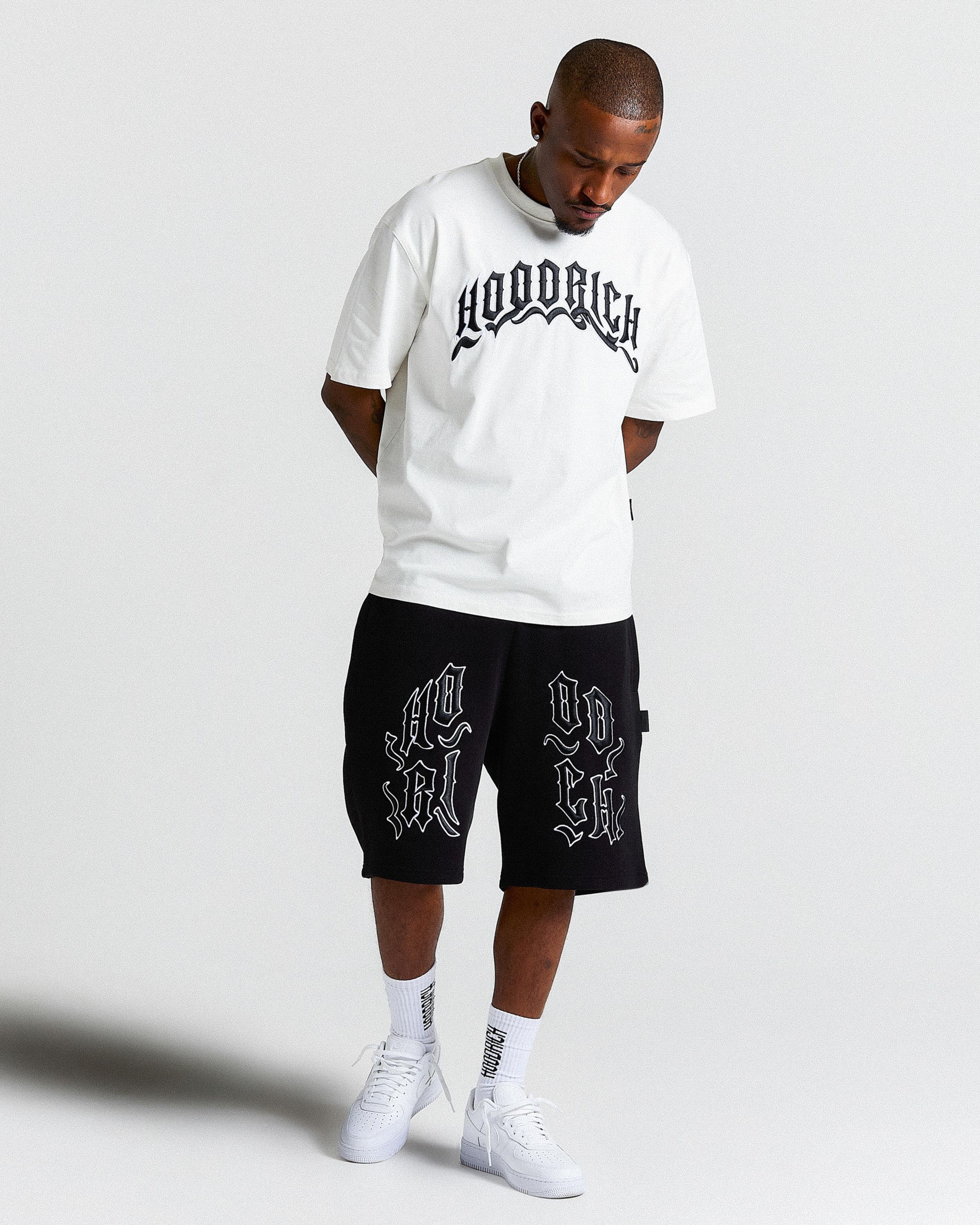 Ritual Crown Oversized Shorts - Black/White - Image 7