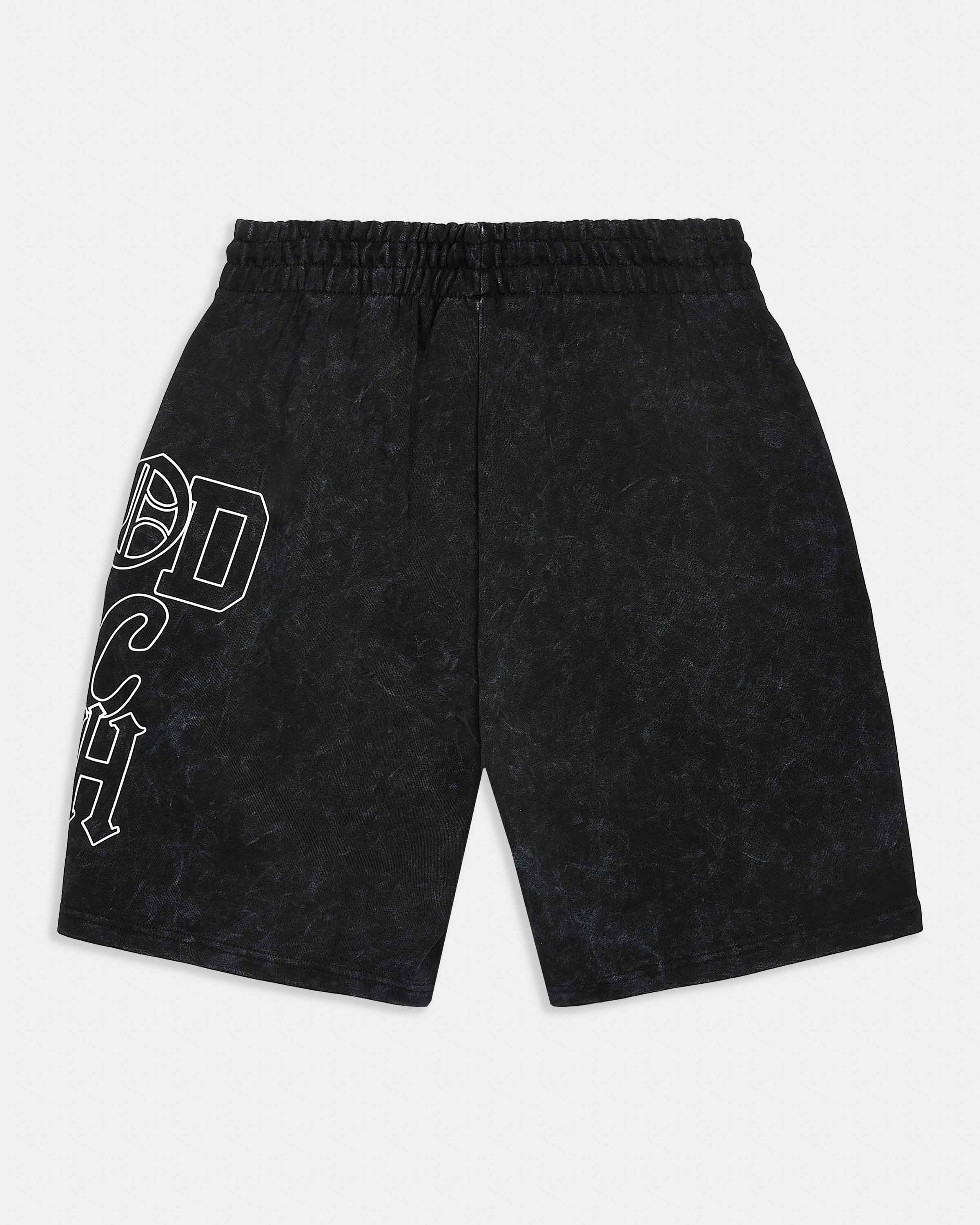 Ritual Crown Oversized Shorts - Black/White - Image 8
