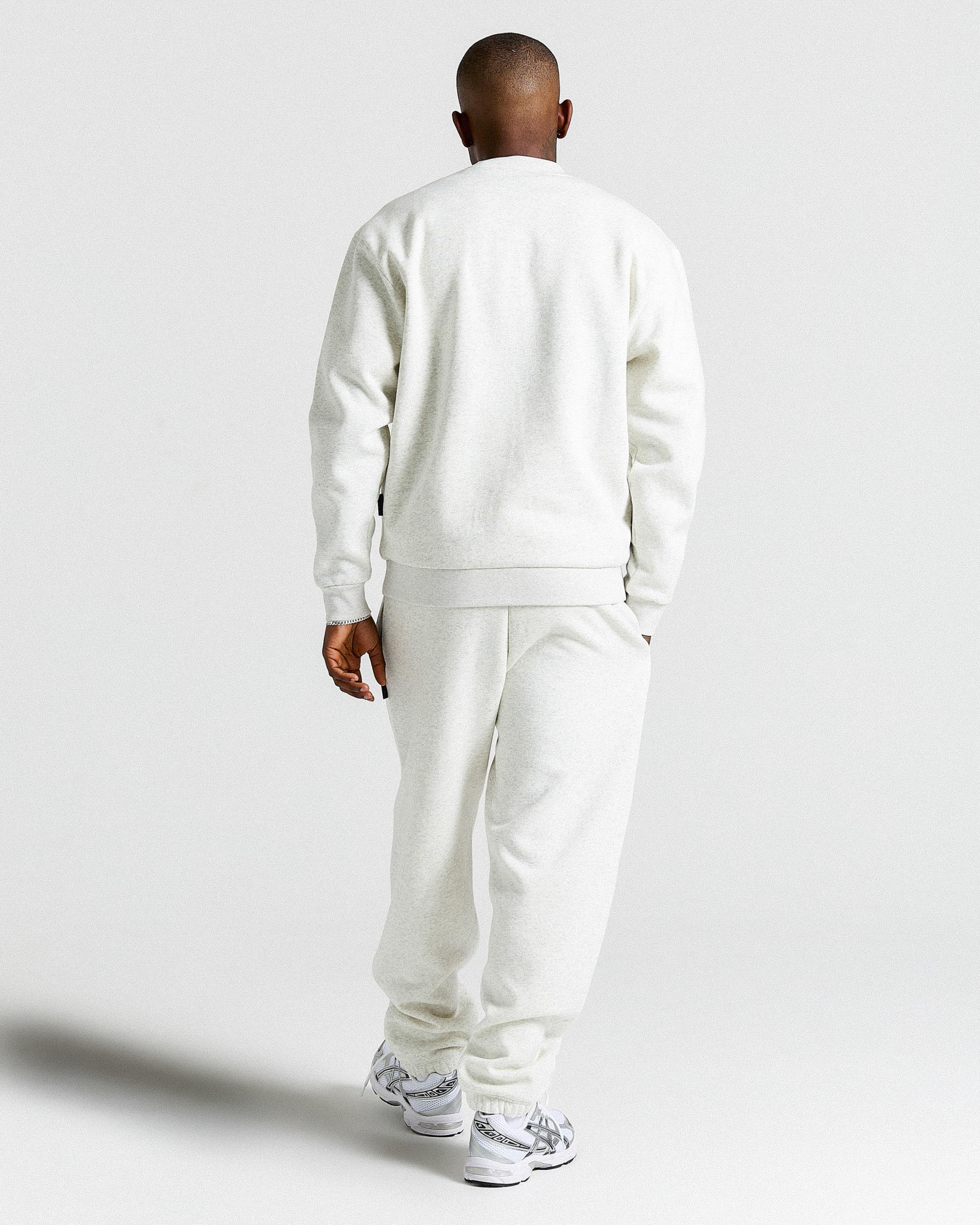 Rivet Oversized Joggers - Heather Grey/black - Image 4