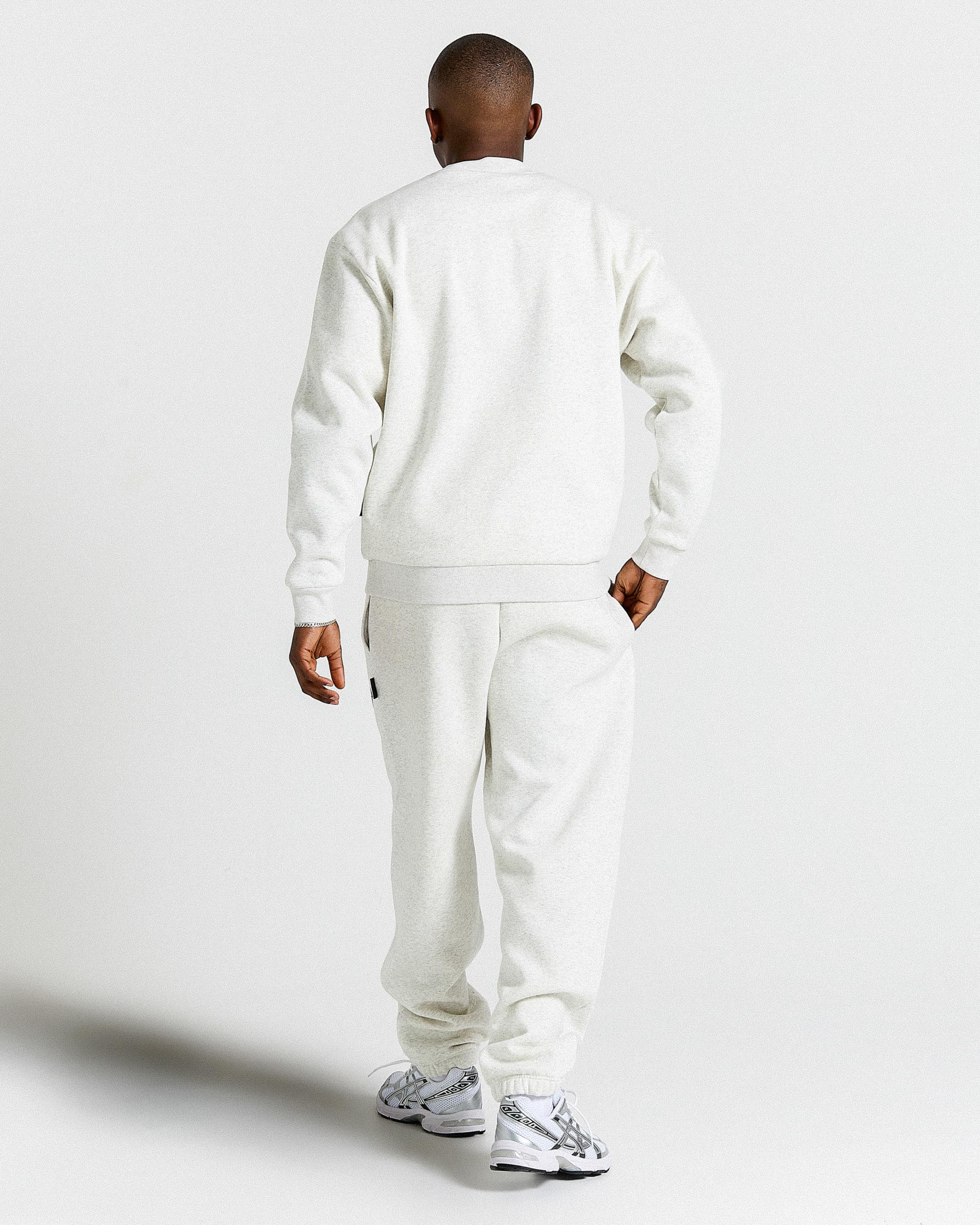 Rivet Oversized Sweatshirt - Heather Grey/Black - Image 6