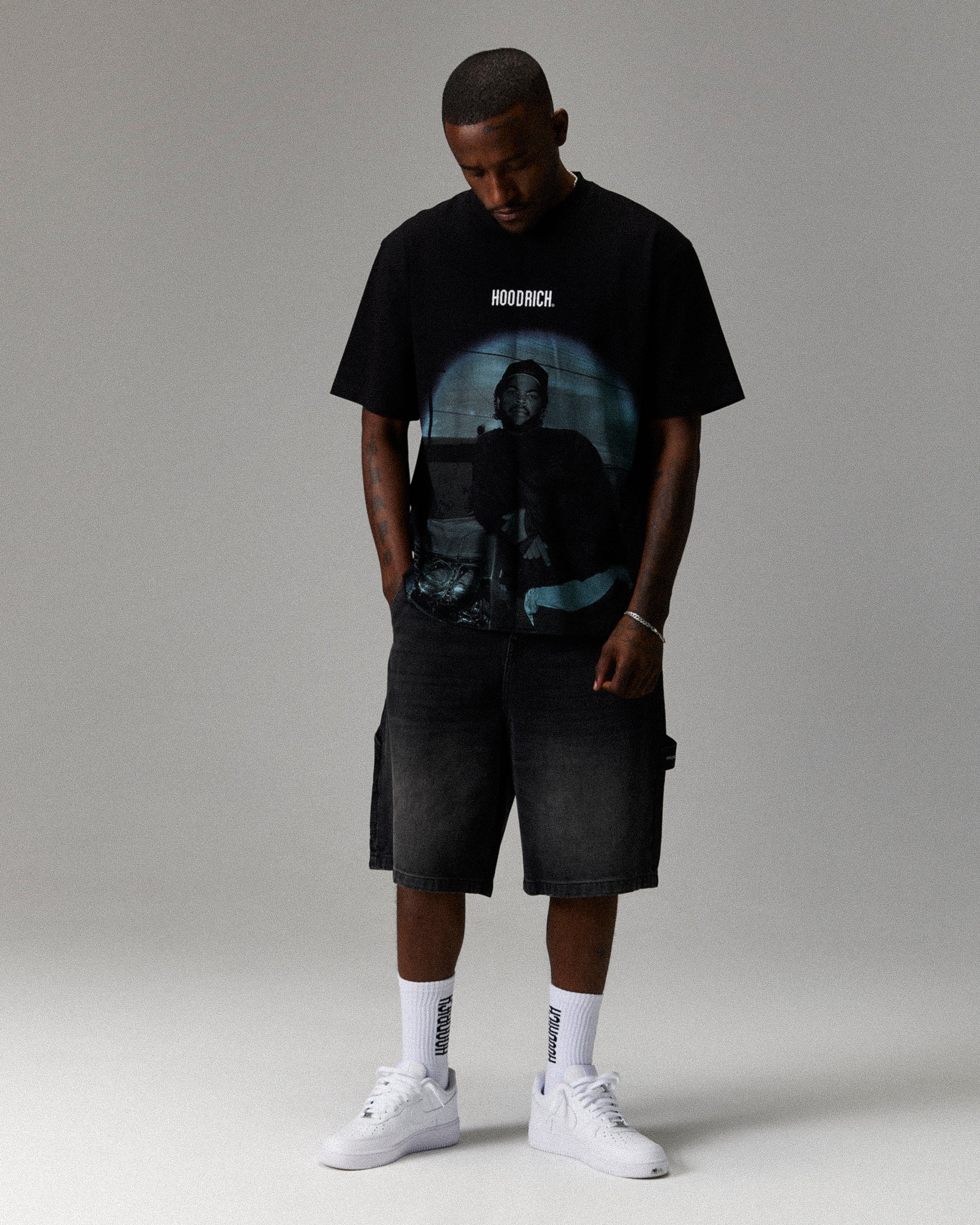 Ryder Boyz N The Hood T-Shirt - Black/Grey - Image 5