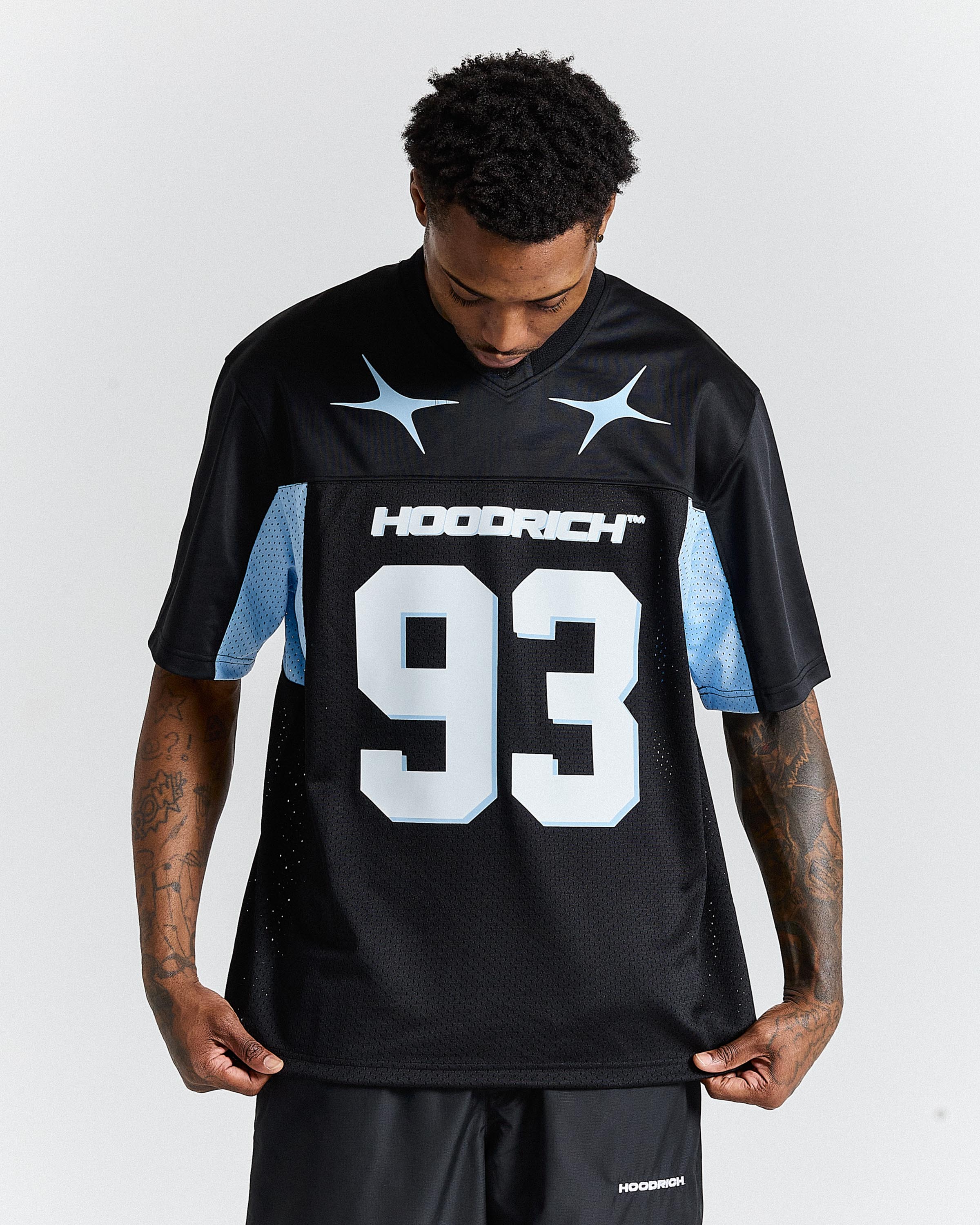 Ryder 93 Oversized Mesh Jersey - Black/White