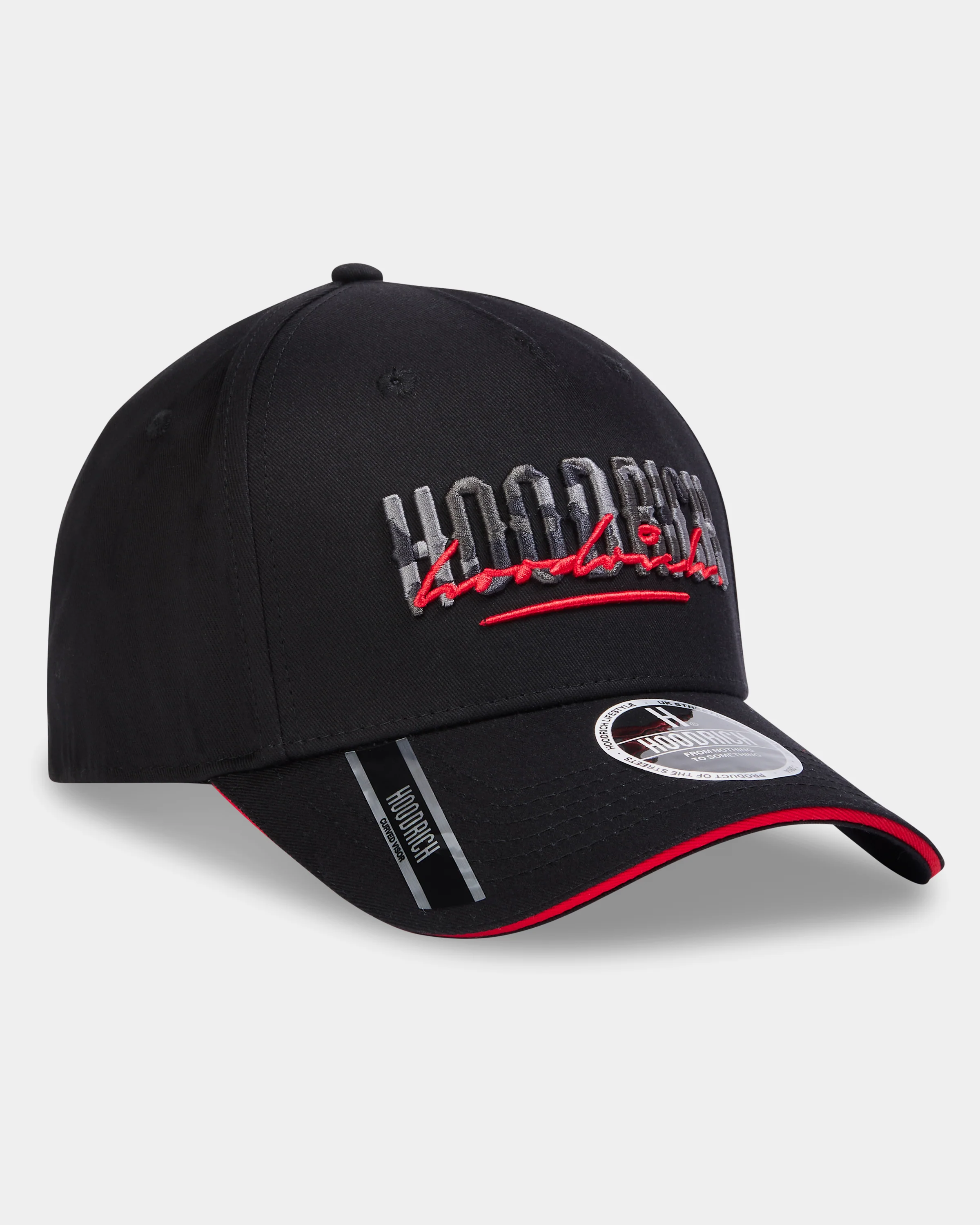 Scripture 5 Panel Cap - Black/Red/Grey - Image 2