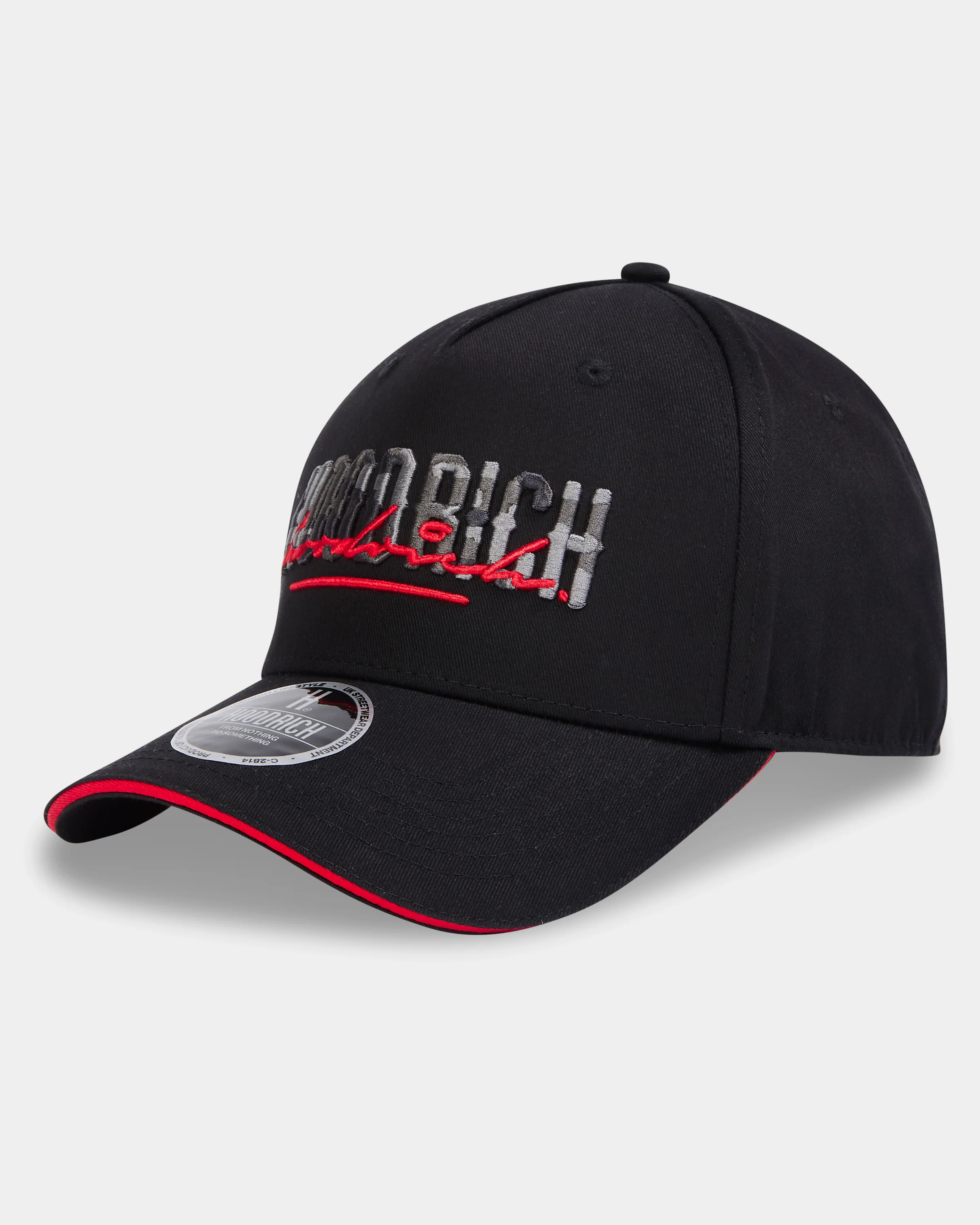 Scripture 5 Panel Cap - Black/Red/Grey - Image 3