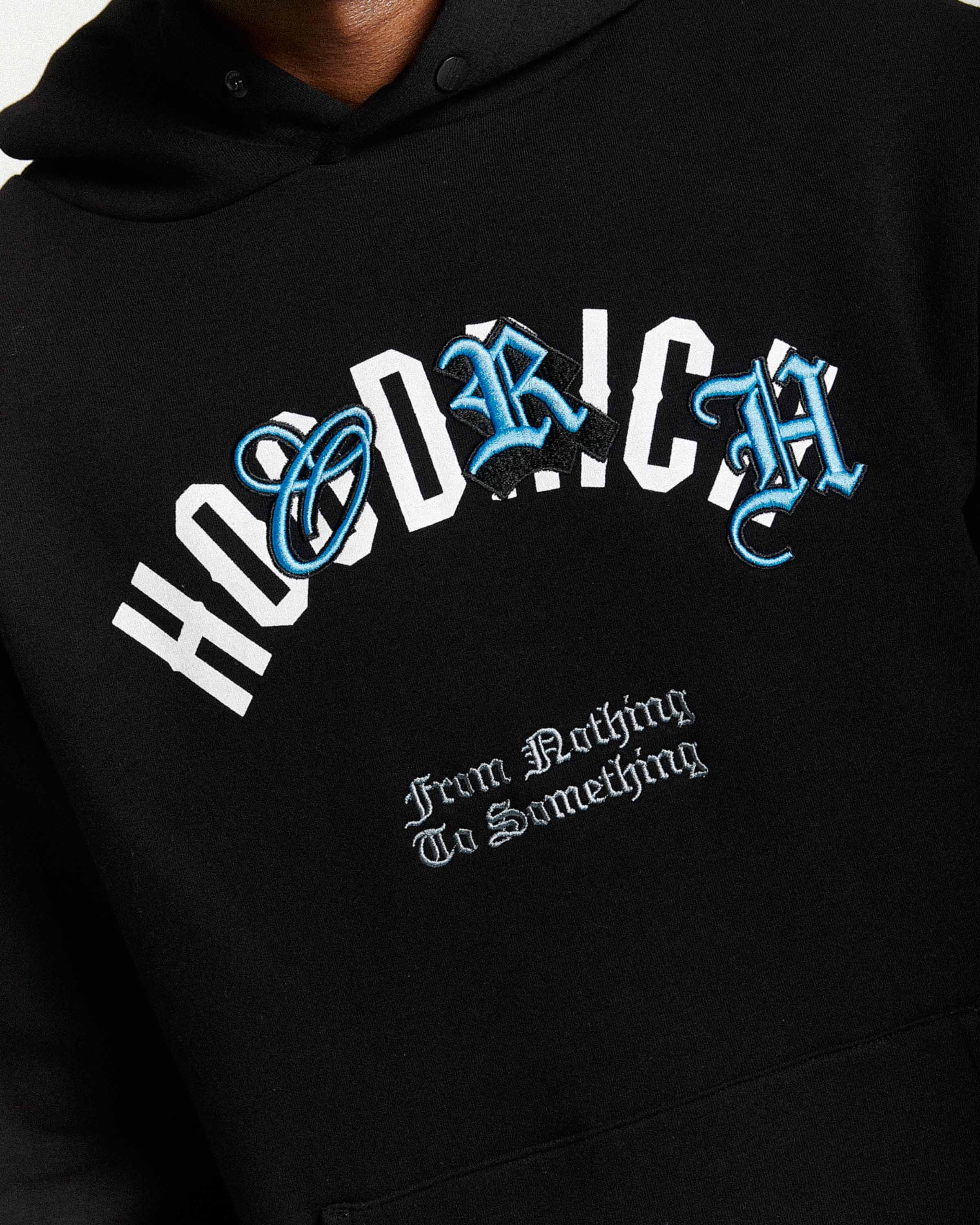 Shadow Hoodie - Black/White/Blue - Image 4