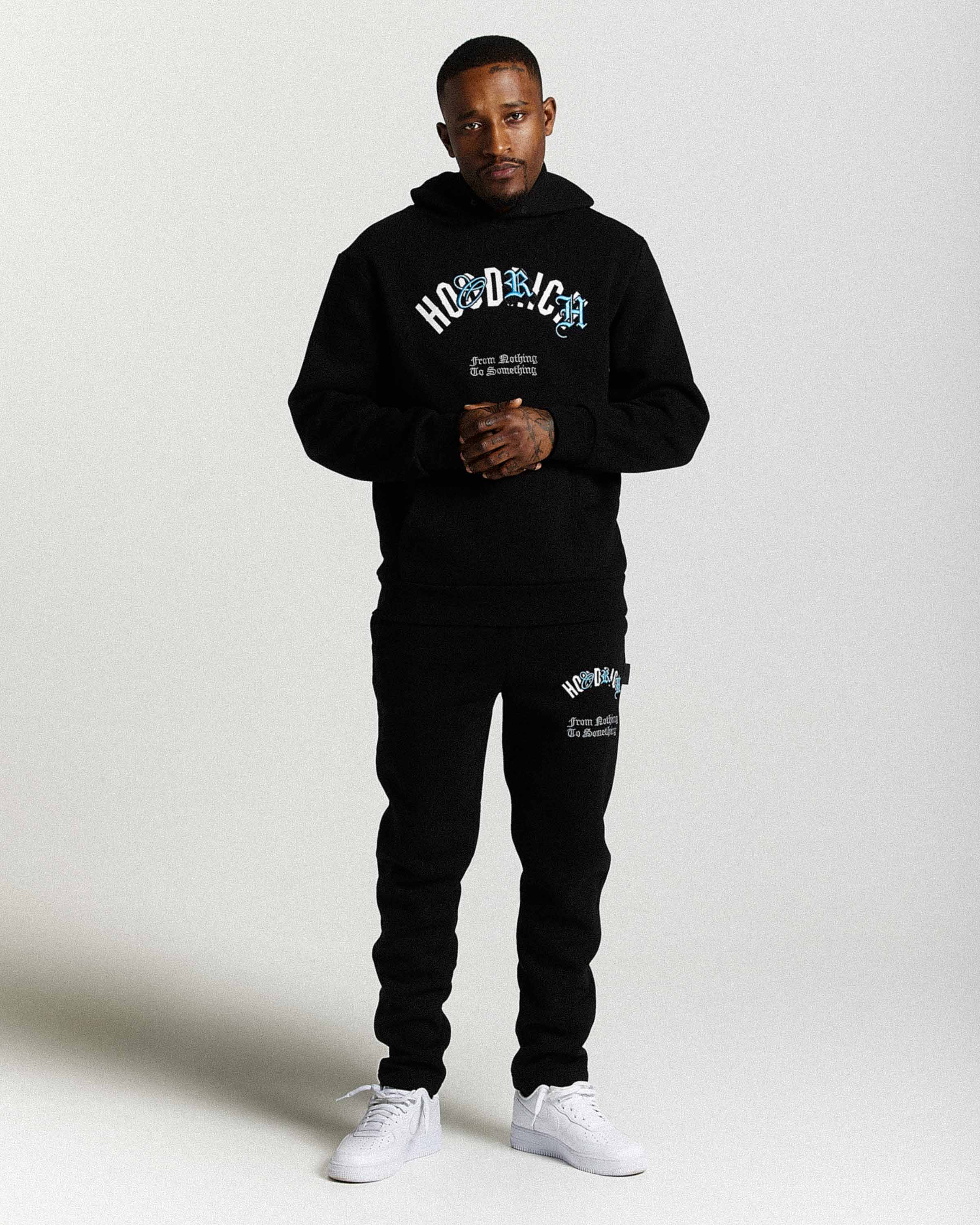Shadow Hoodie - Black/White/Blue - Image 7