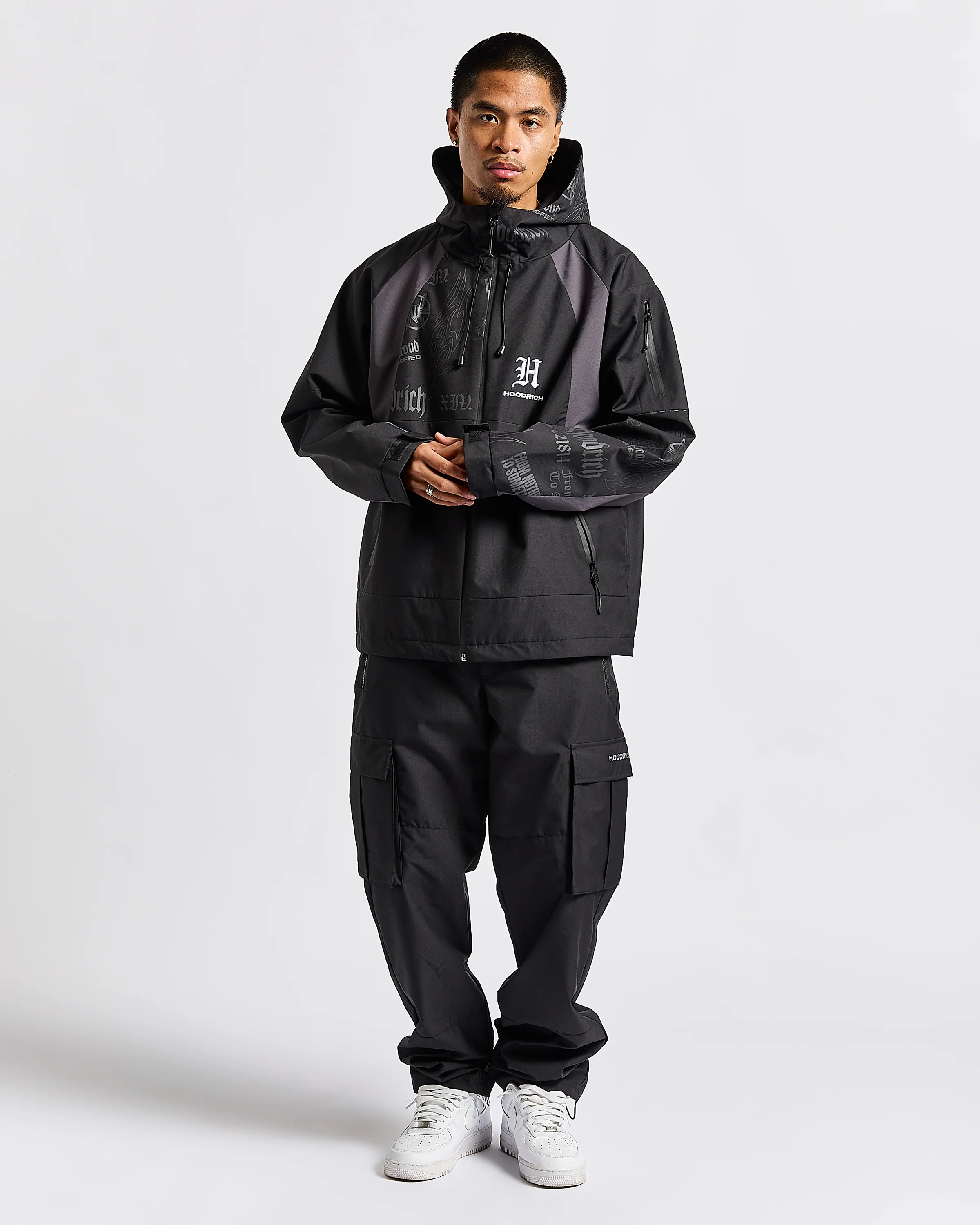 Chroma Shell Jacket - Black/White - Image 3