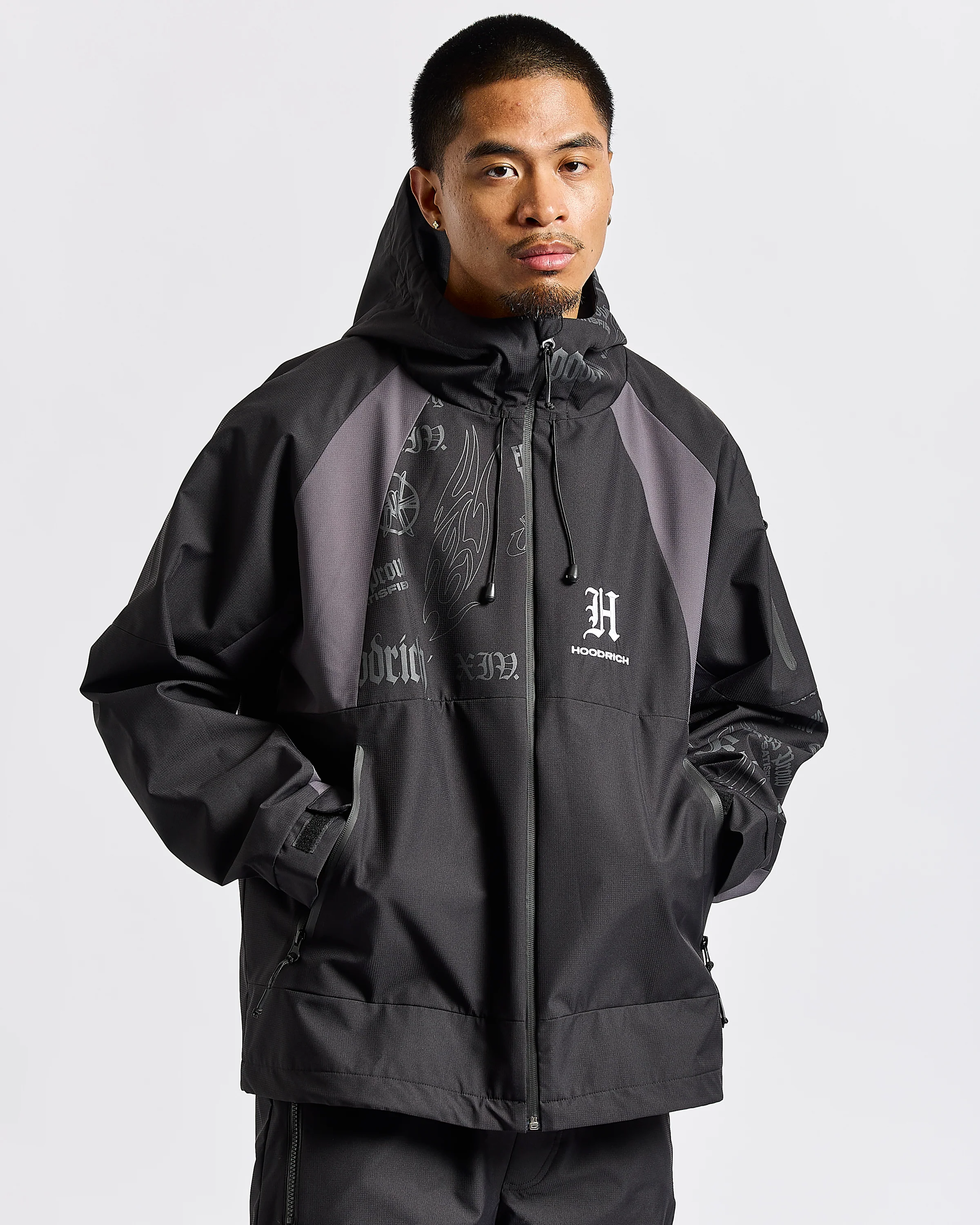 Chroma Shell Jacket - Black/White - Image 4