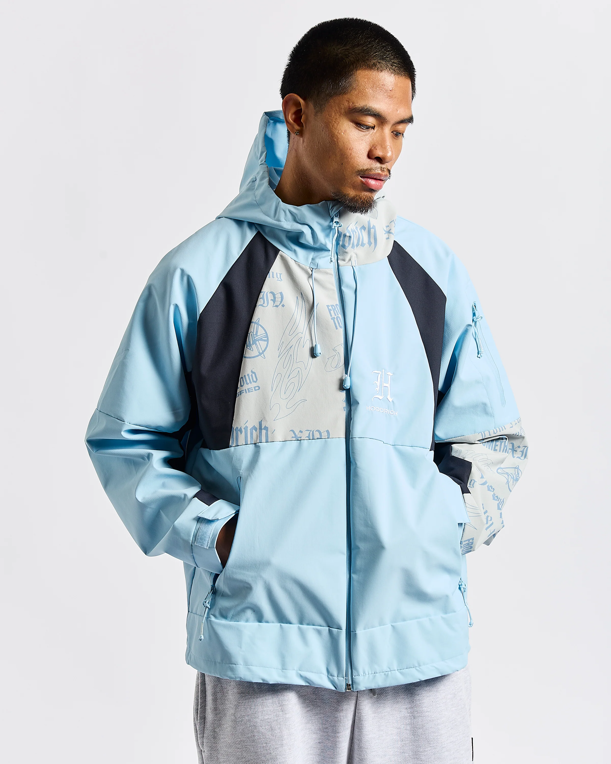 Chroma Shell Jacket - Blue/White - Image 9