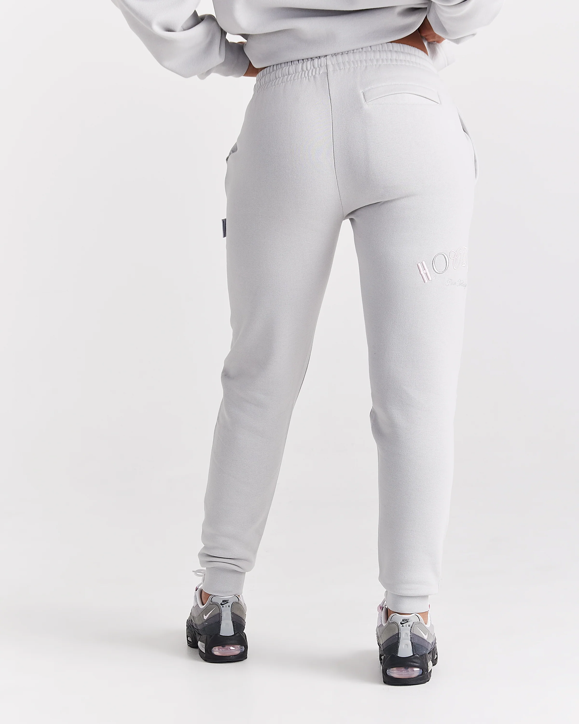 Calor Slim Joggers - Light Grey/Pink - Image 2