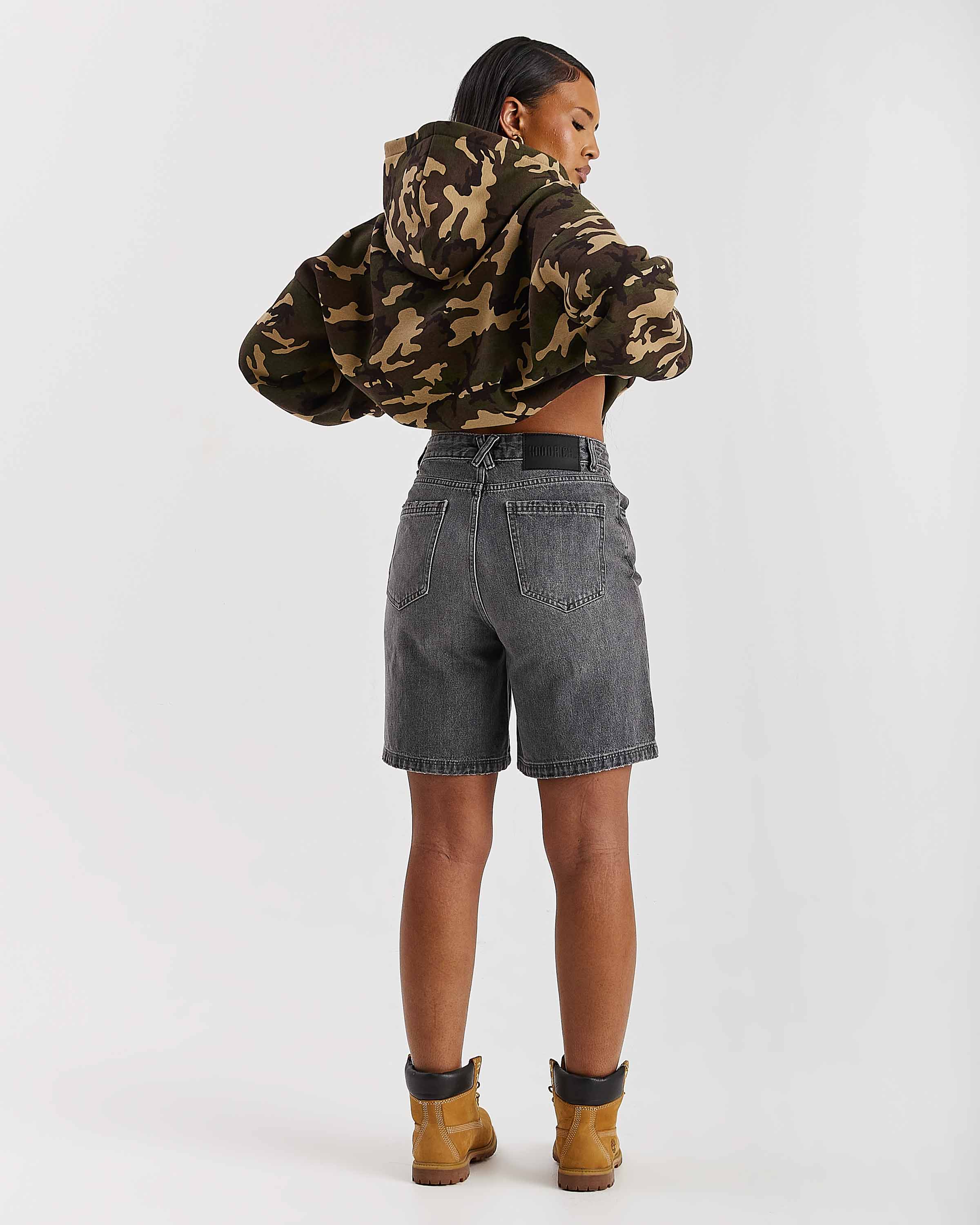 Solace Denim Jort - Washed Grey - Image 7