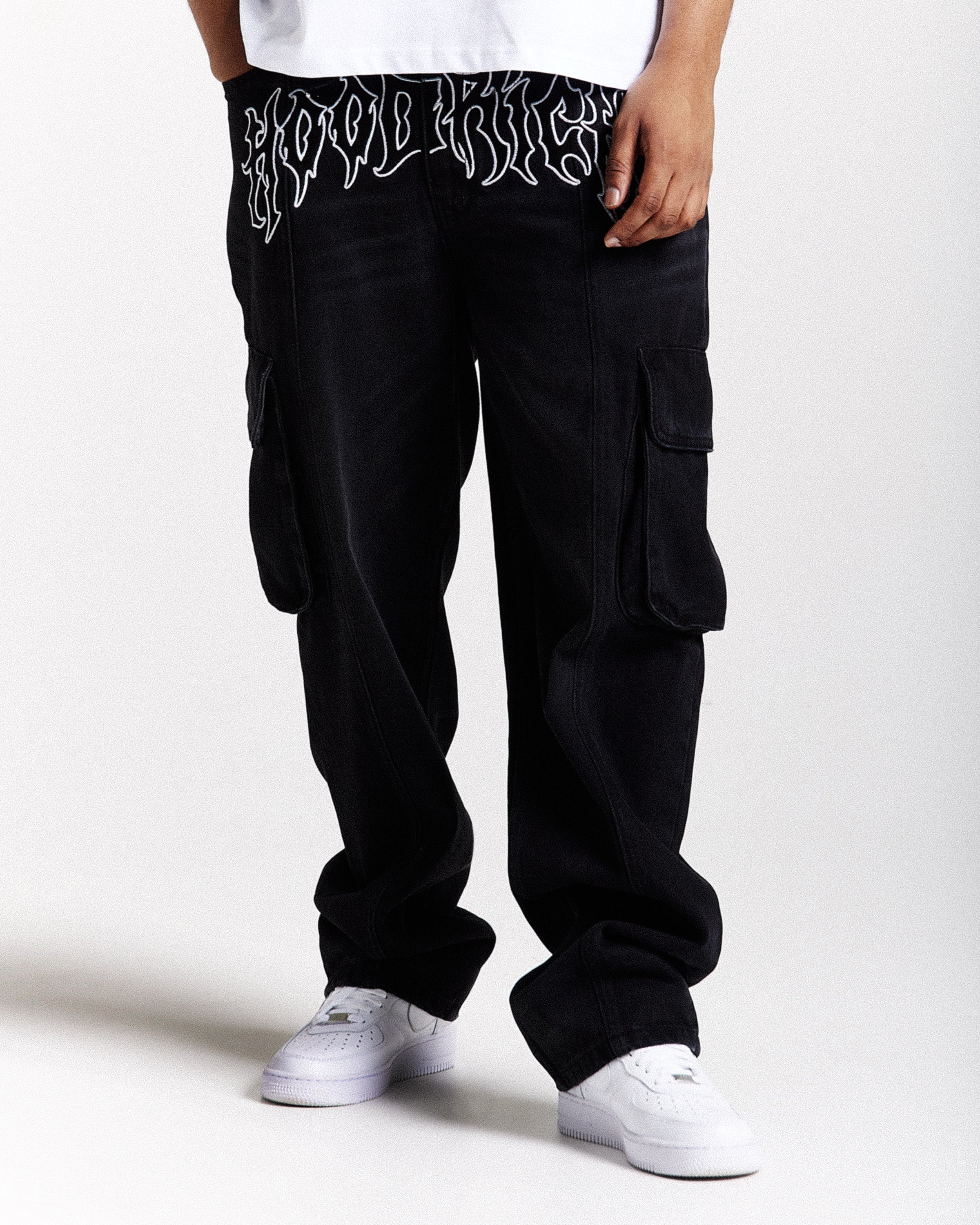Spectral Denim Jeans - Washed Black - Image 5