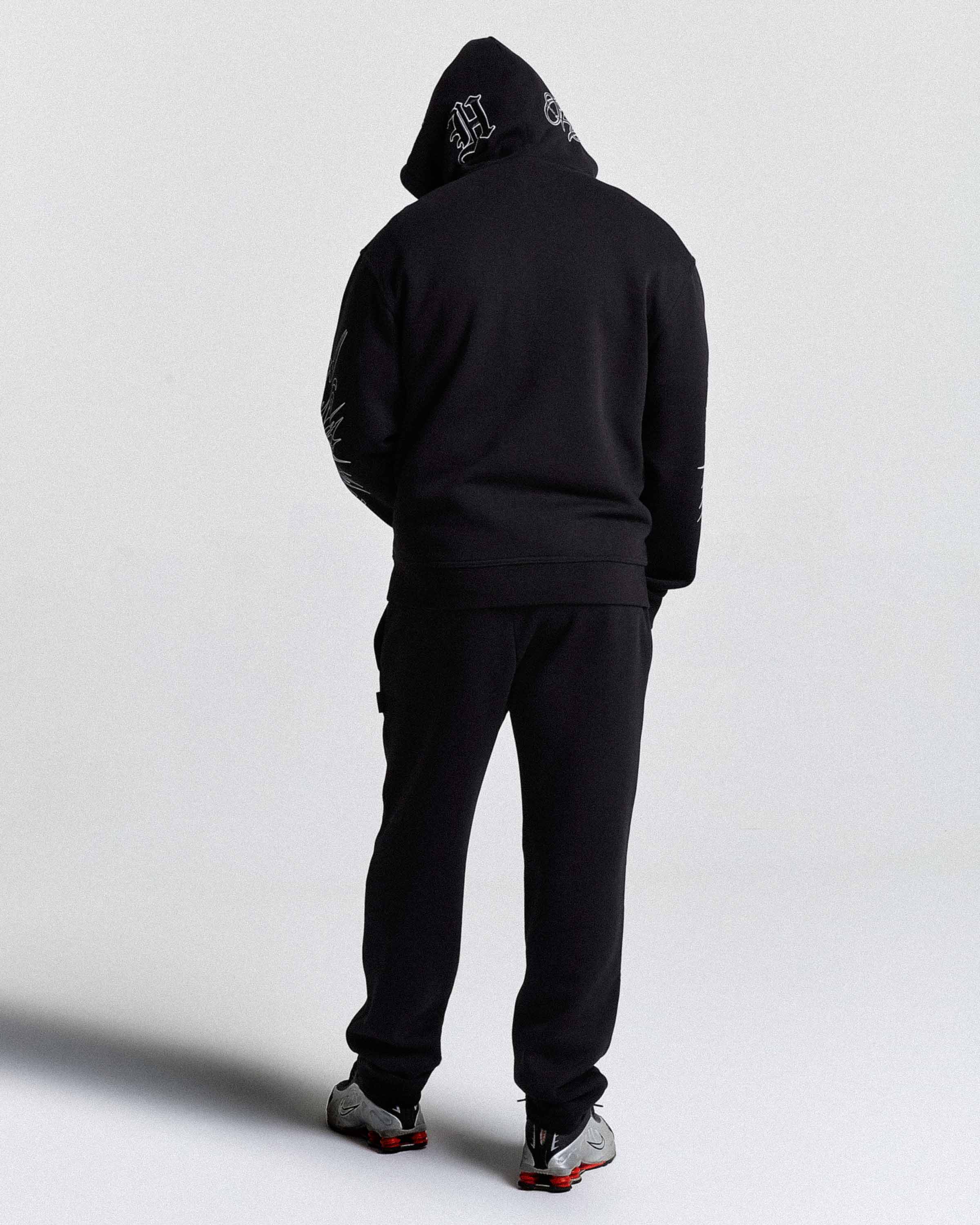 Spectral Oversized Joggers - Black/White - Image 3
