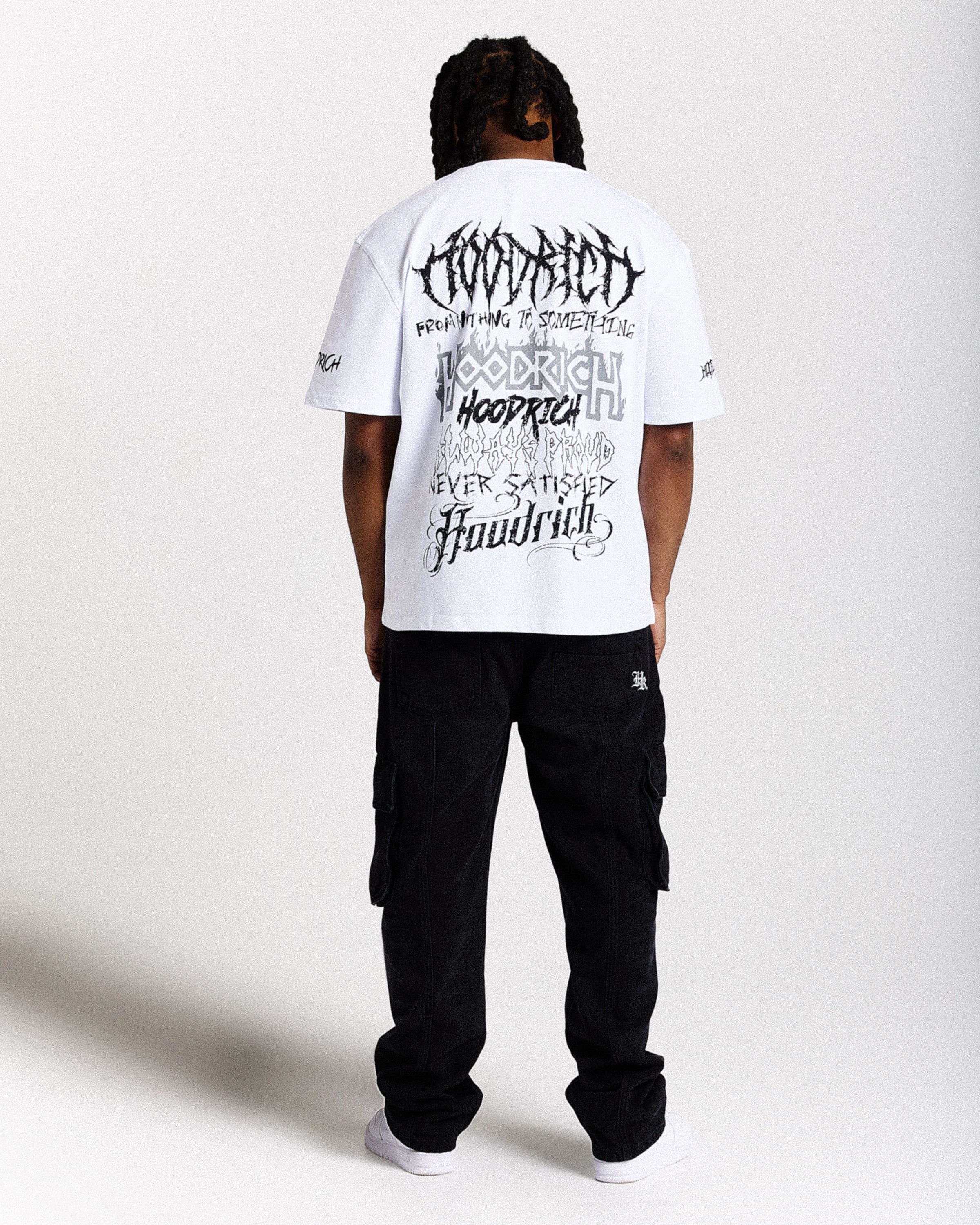Spectral Oversized T-Shirt - White/Black - Image 7