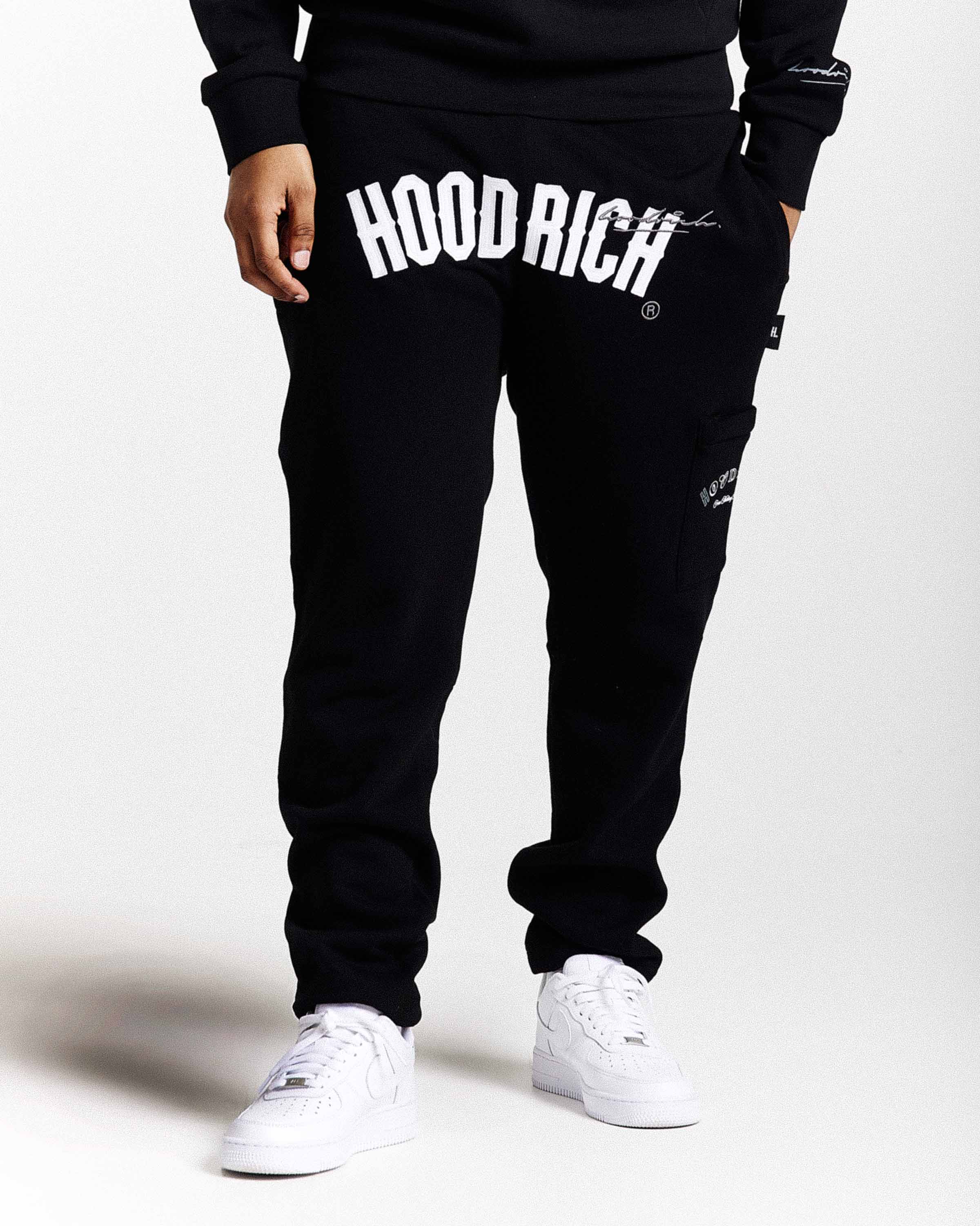 Stature Joggers - Black/White/Grey - Image 6