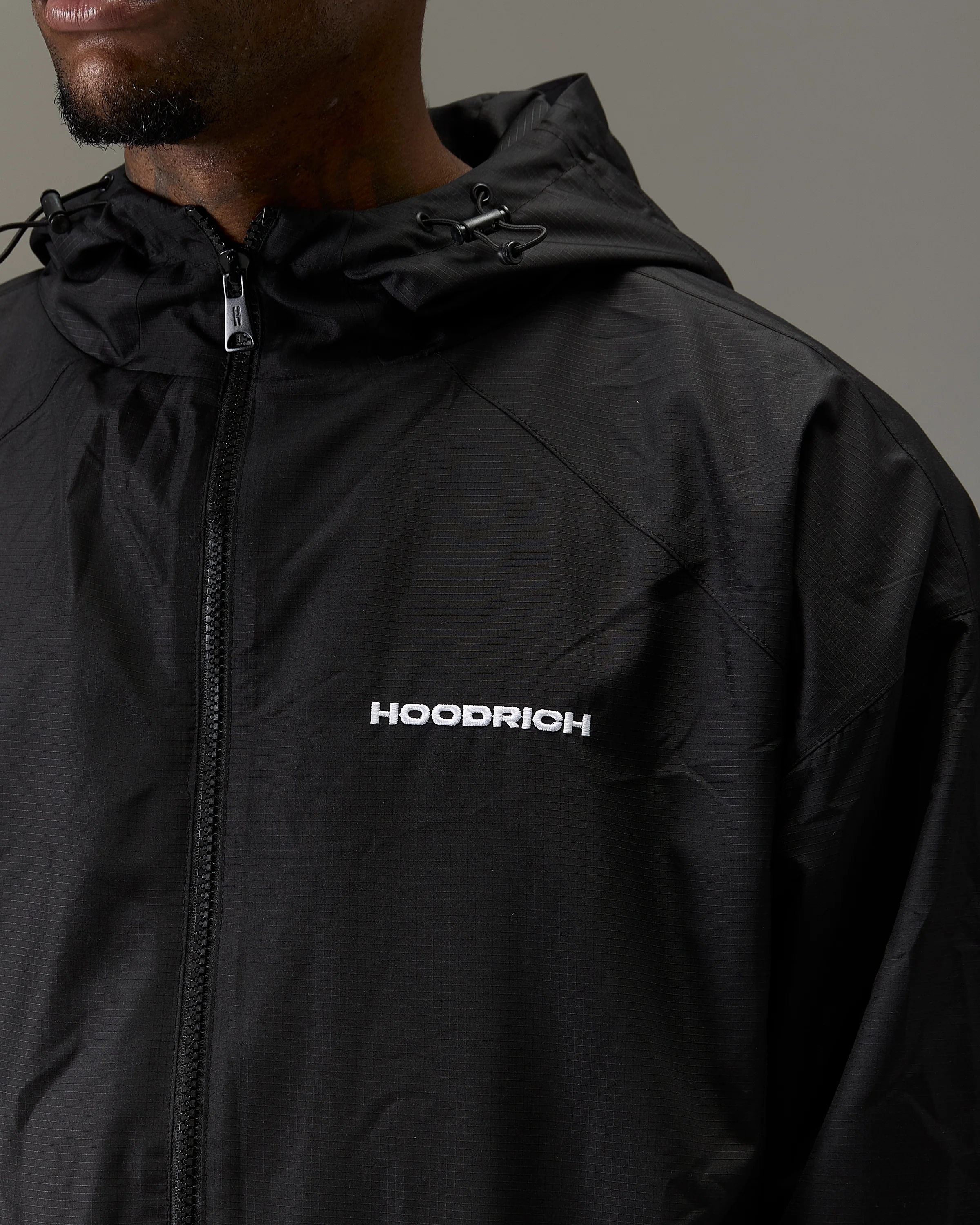 The Winner's Circle Ripstop Woven Jacket - Black/White - Image 7