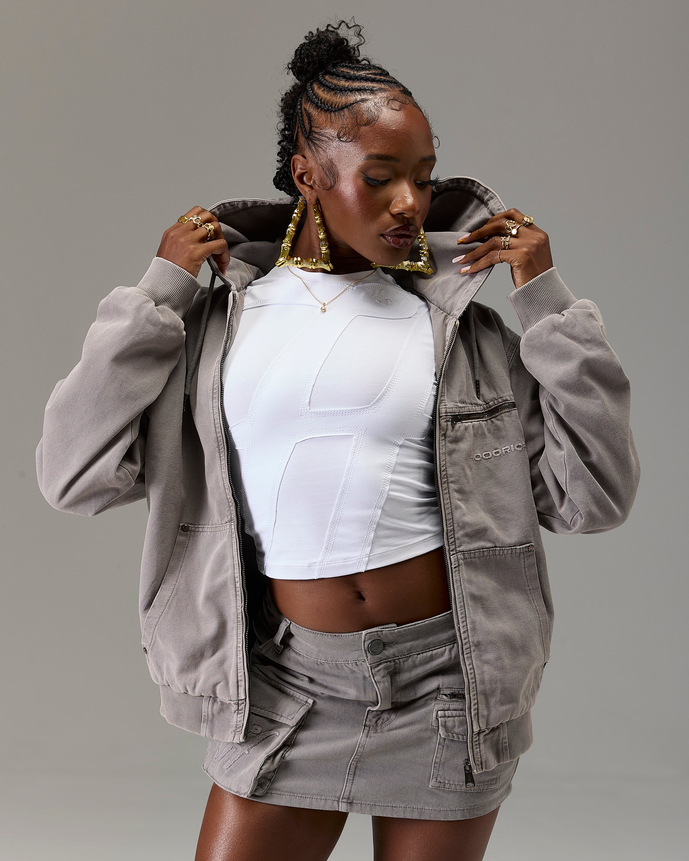 The Winner's Circle Canvas Jacket - Grey - Image 10