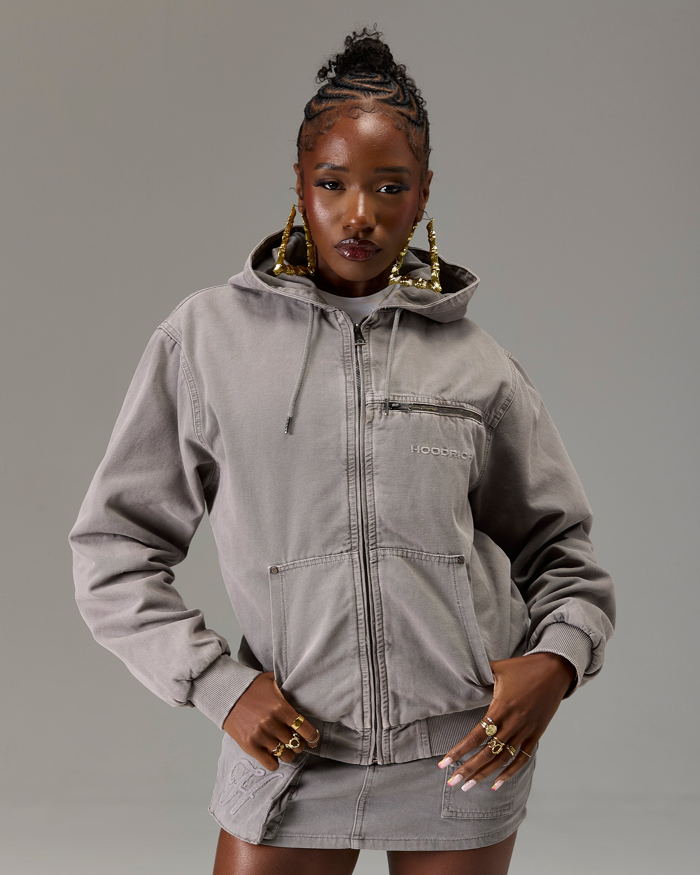 The Winner's Circle Canvas Jacket - Grey - Image 14