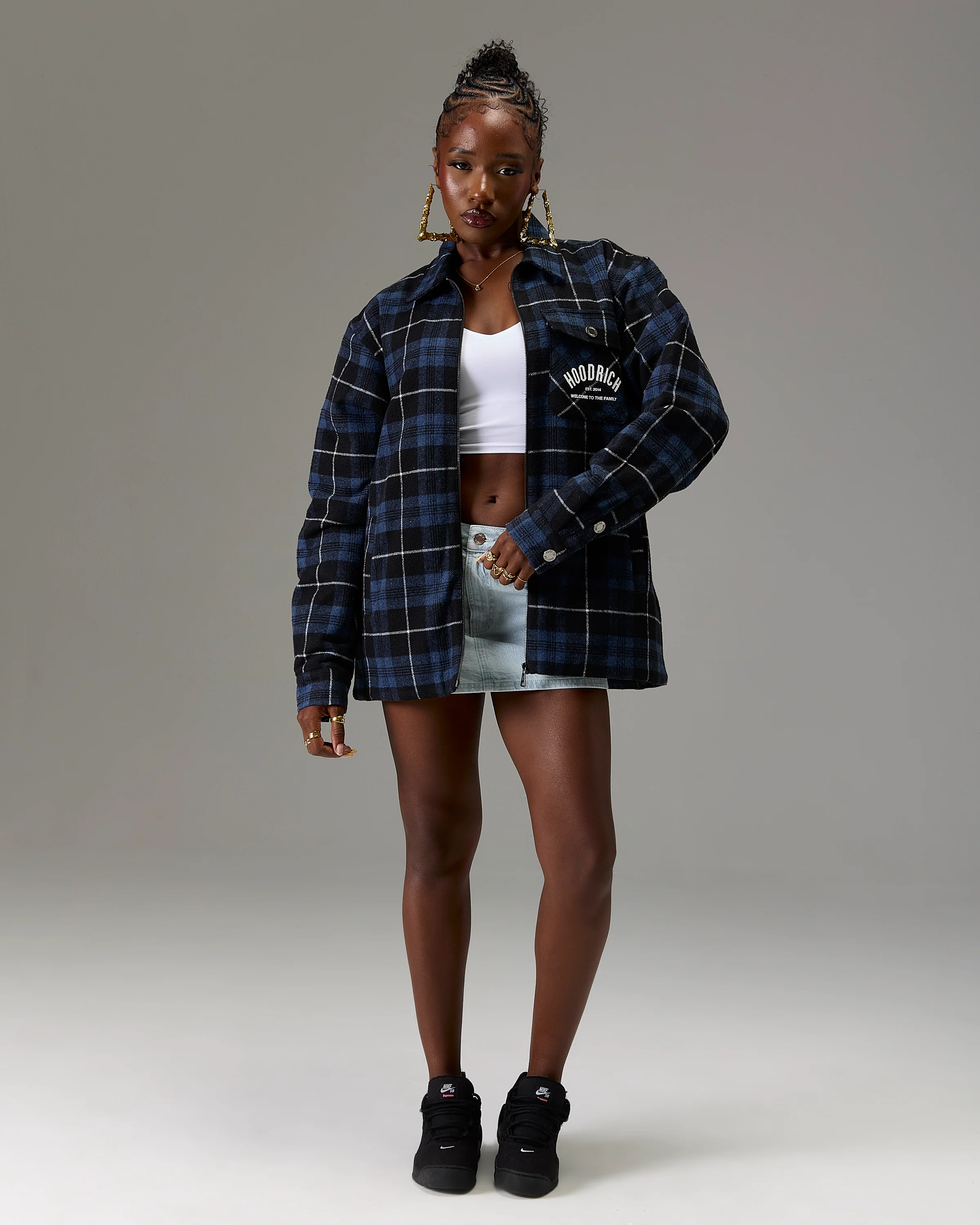 The Winner's Circle Checked Shirt - Blue/Grey - Image 12
