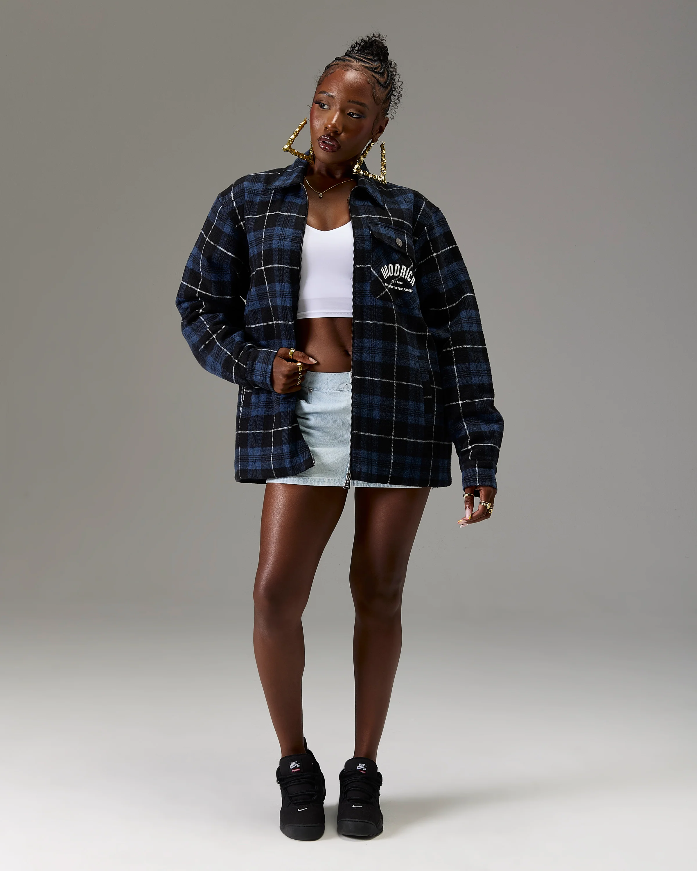 The Winner's Circle Checked Shirt - Blue/Grey - Image 9