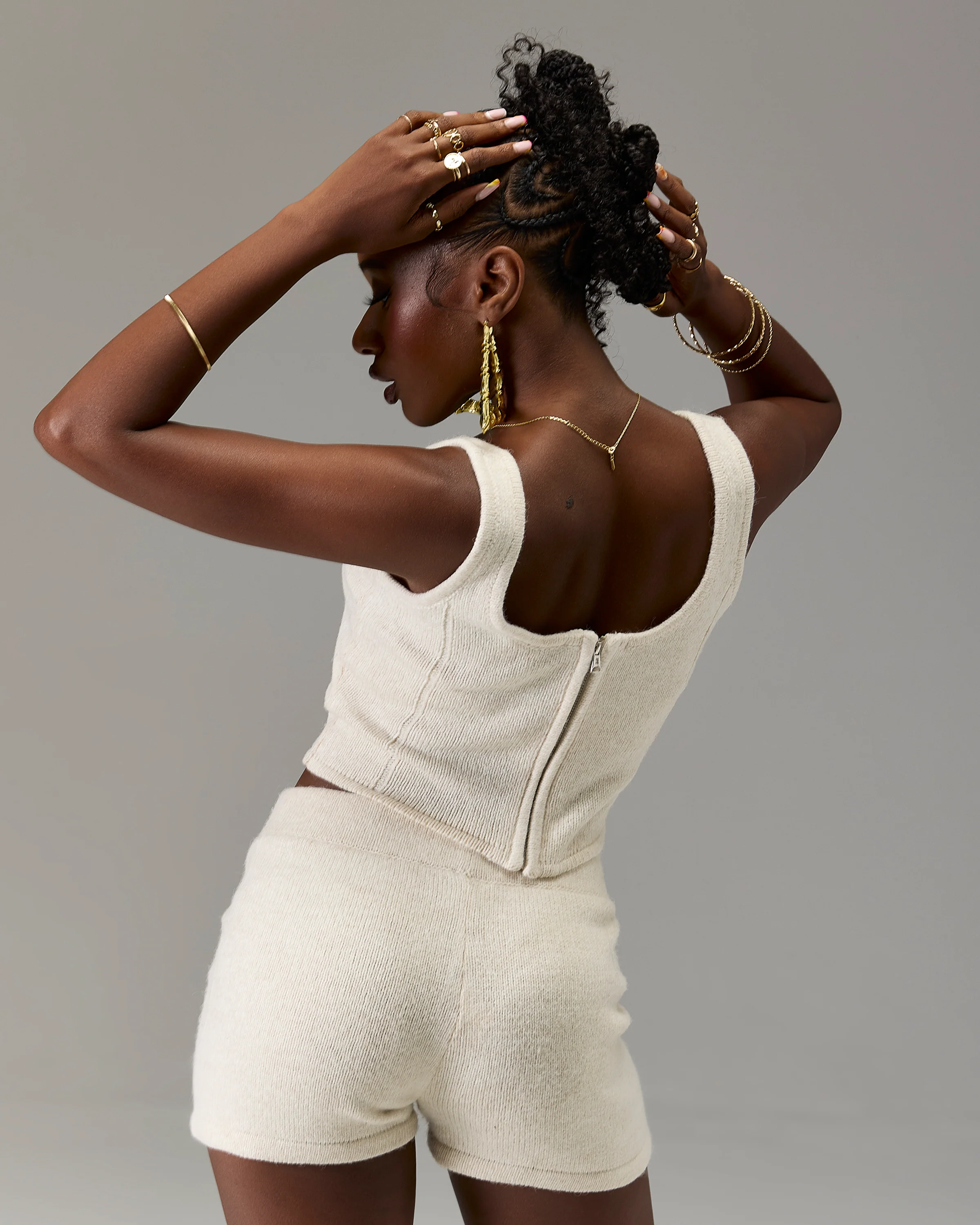 The Winner's Circle Knitted Shorts - Marl - Image 4