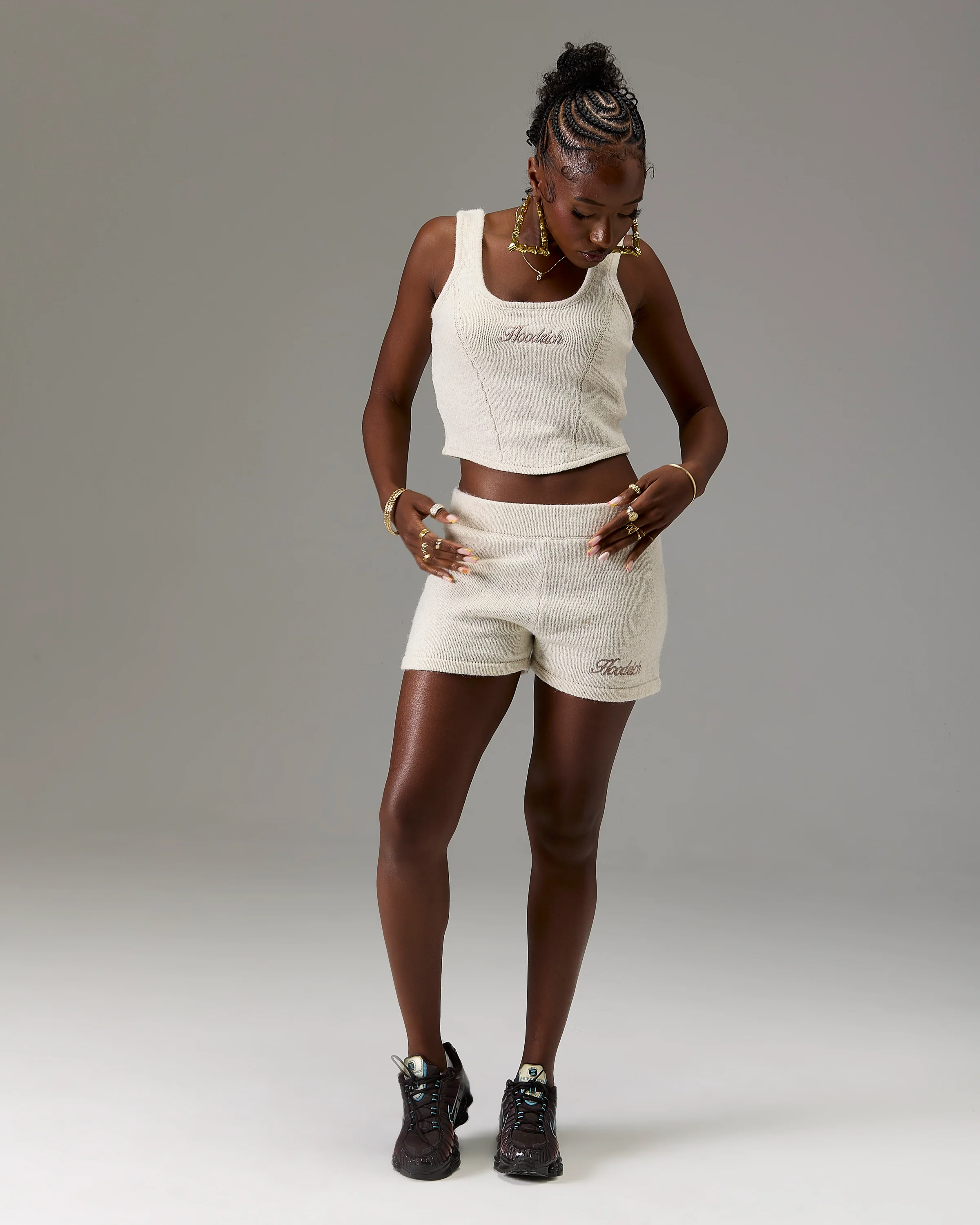 The Winner's Circle Knitted Shorts - Marl - Image 6
