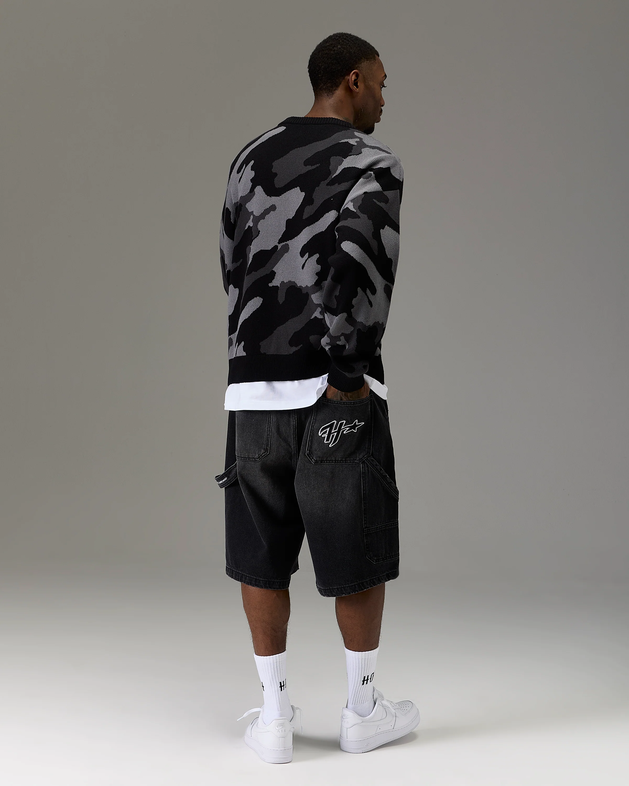 The Winner's Circle Knitwear Sweater - Black/Camo - Image 11