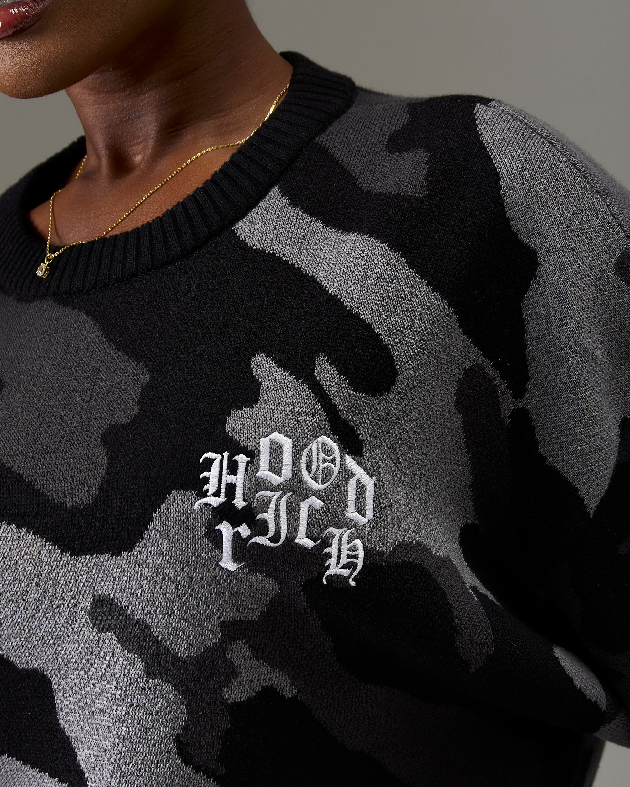 The Winner's Circle Knitwear Sweater - Black/Camo - Image 17