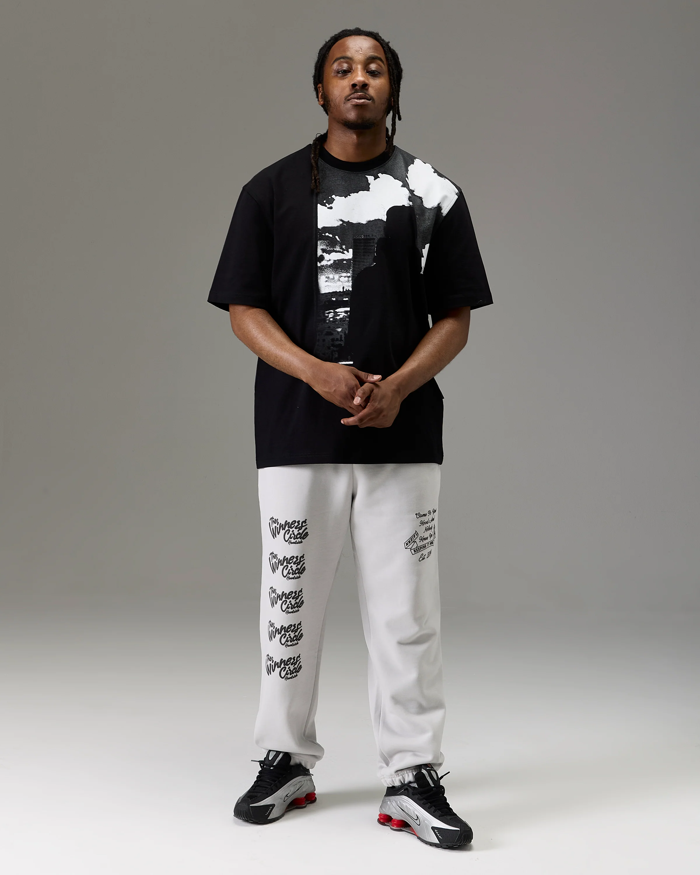 The Winner's Circle Oversized T-Shirt - Black/White - Image 6