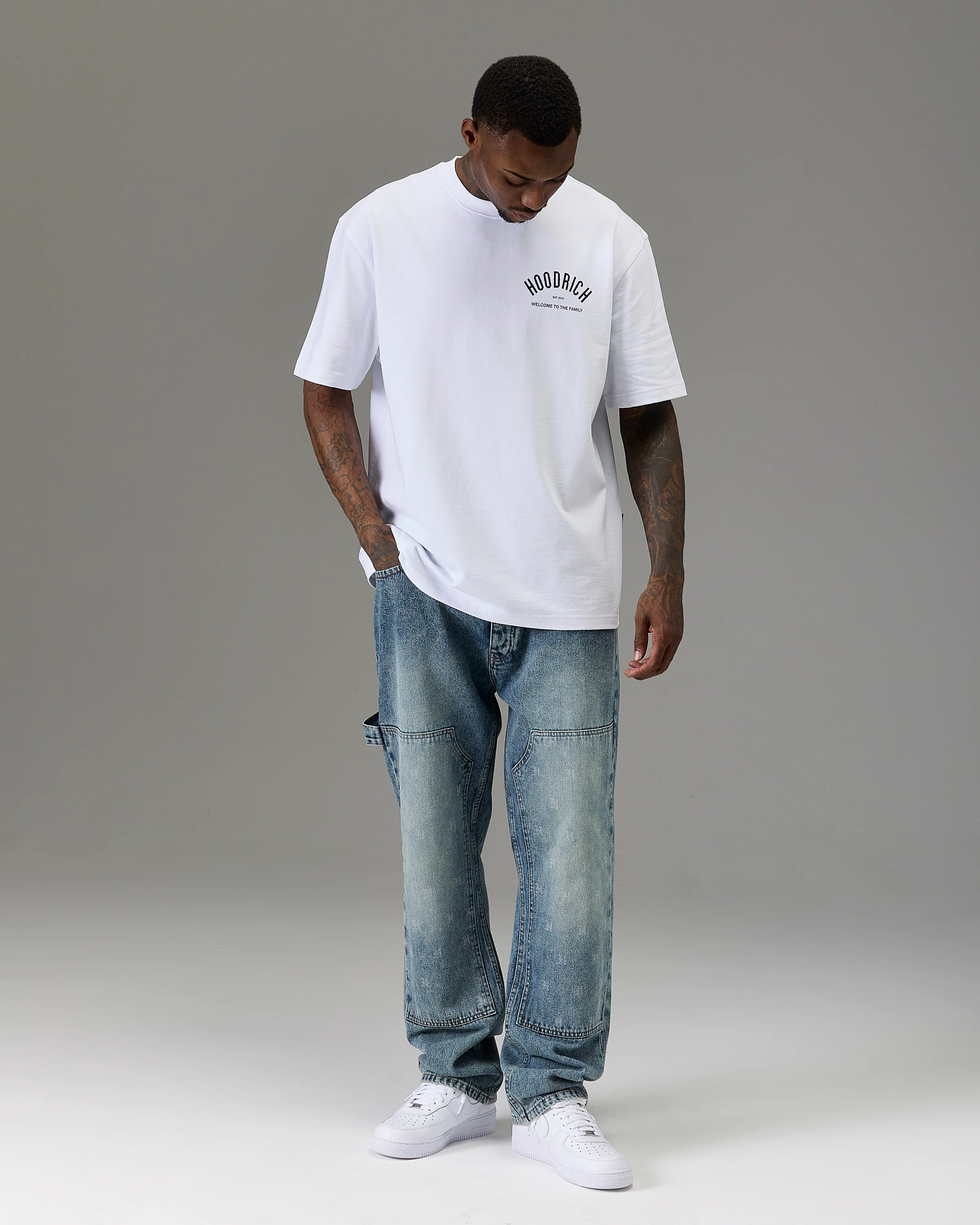 The Winner's Circle Oversized T-Shirt - White/Blue - Image 3