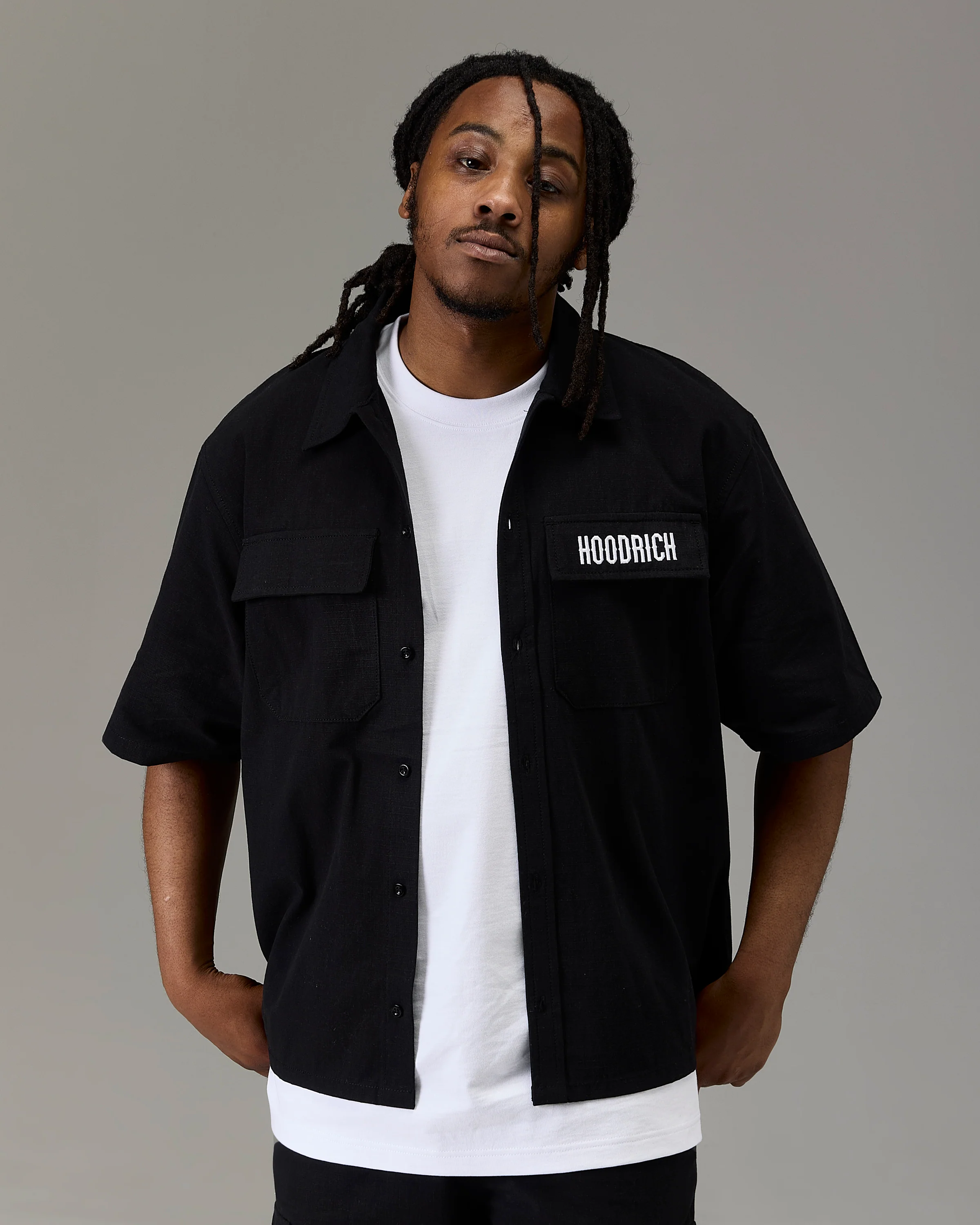 The Winner's Circle Ripstop Shirt - Black/White - Image 3