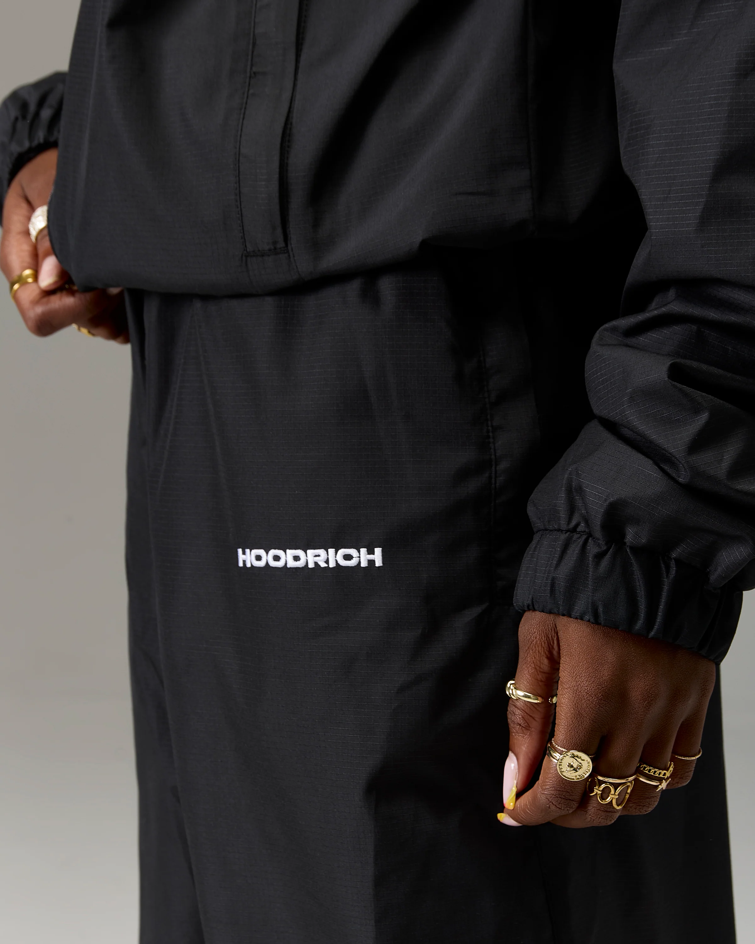 The Winner's Circle Ripstop Woven Pant - Black/White - Image 11