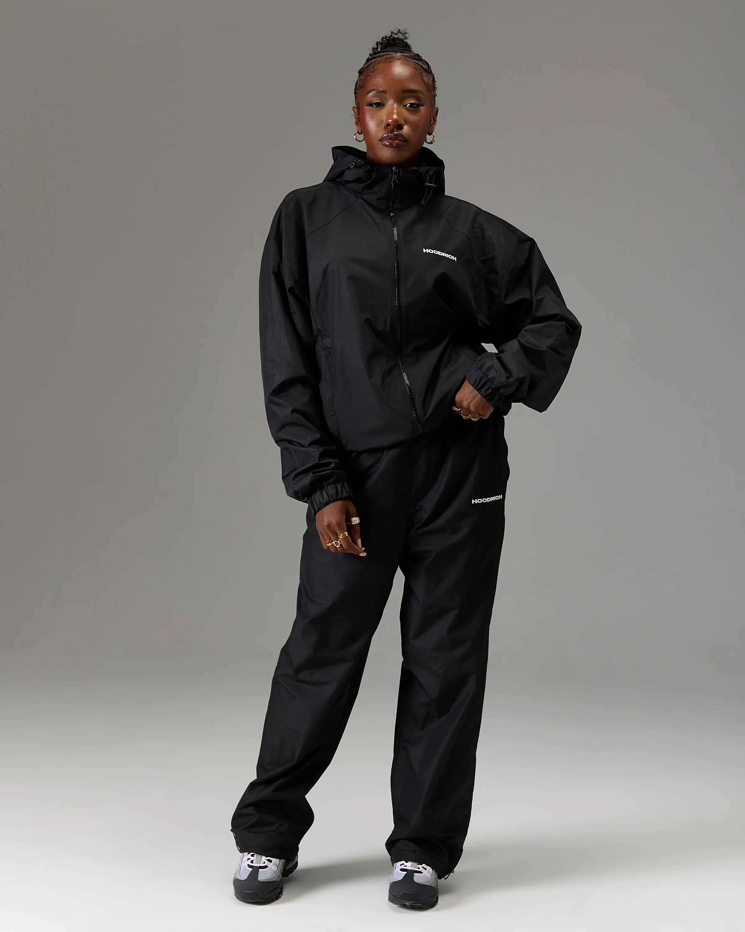The Winner's Circle Ripstop Woven Pant - Black/White - Image 3