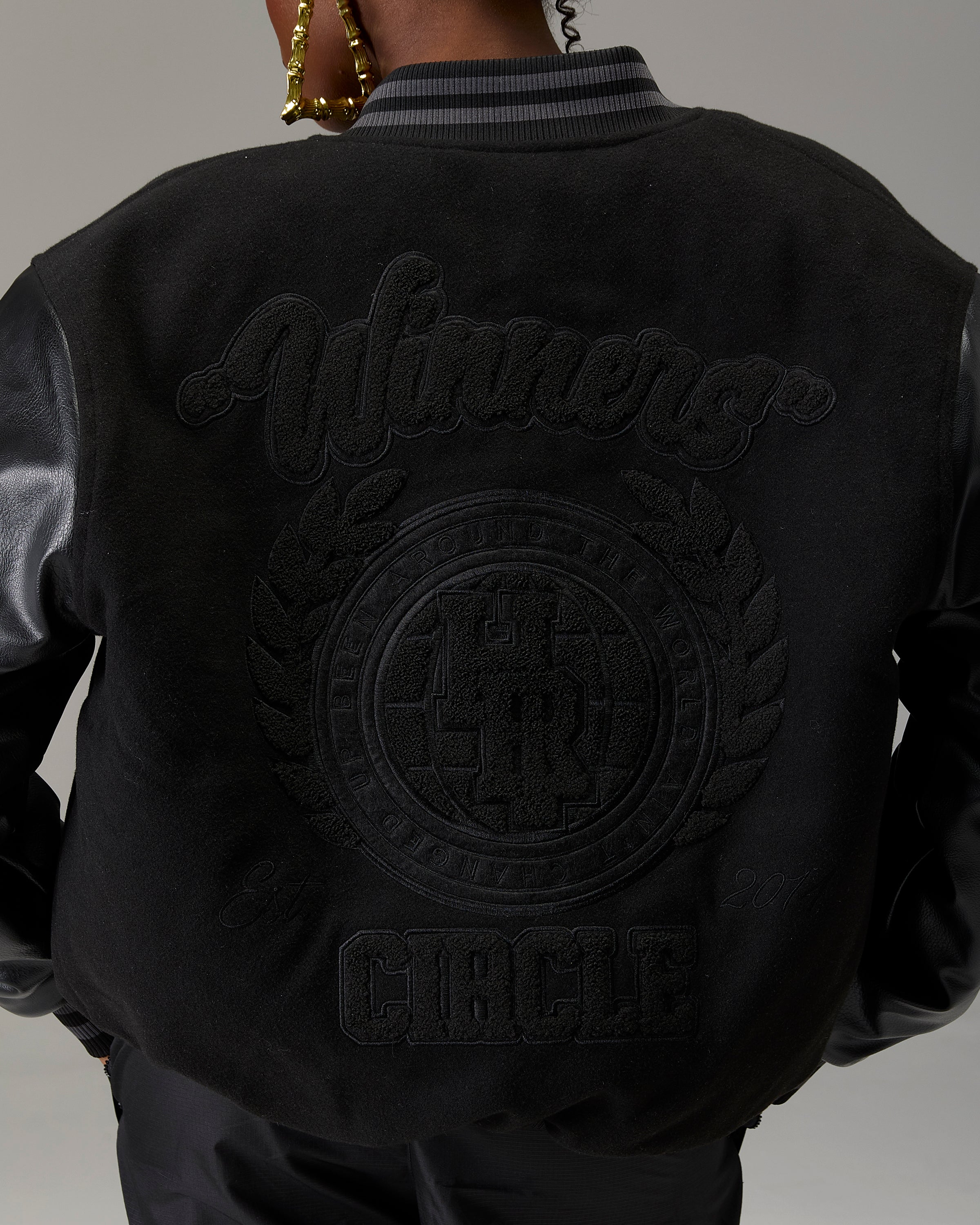 The Winner's Circle Varsity Jacket - Black - Image 15