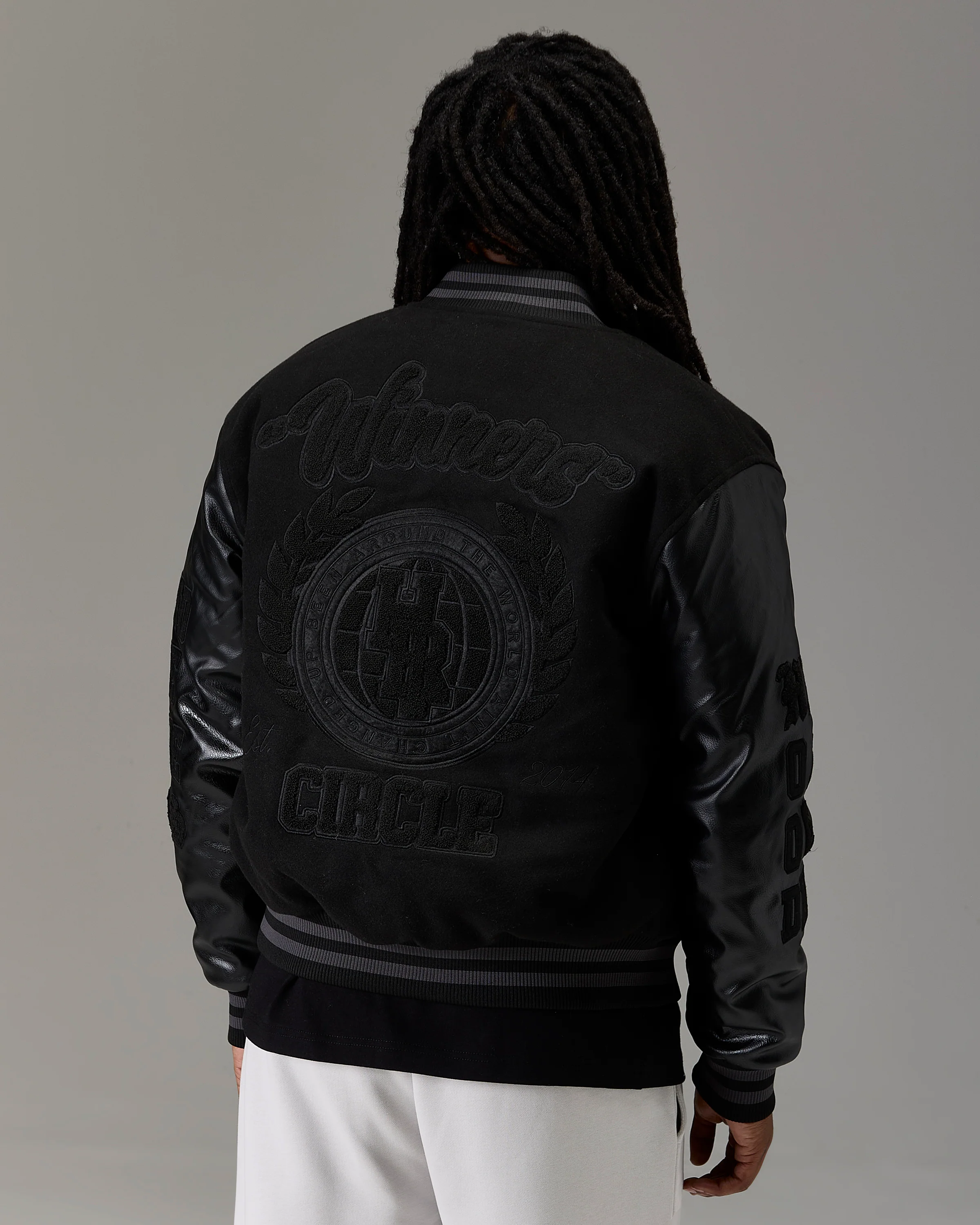The Winner's Circle Varsity Jacket - Black - Image 4