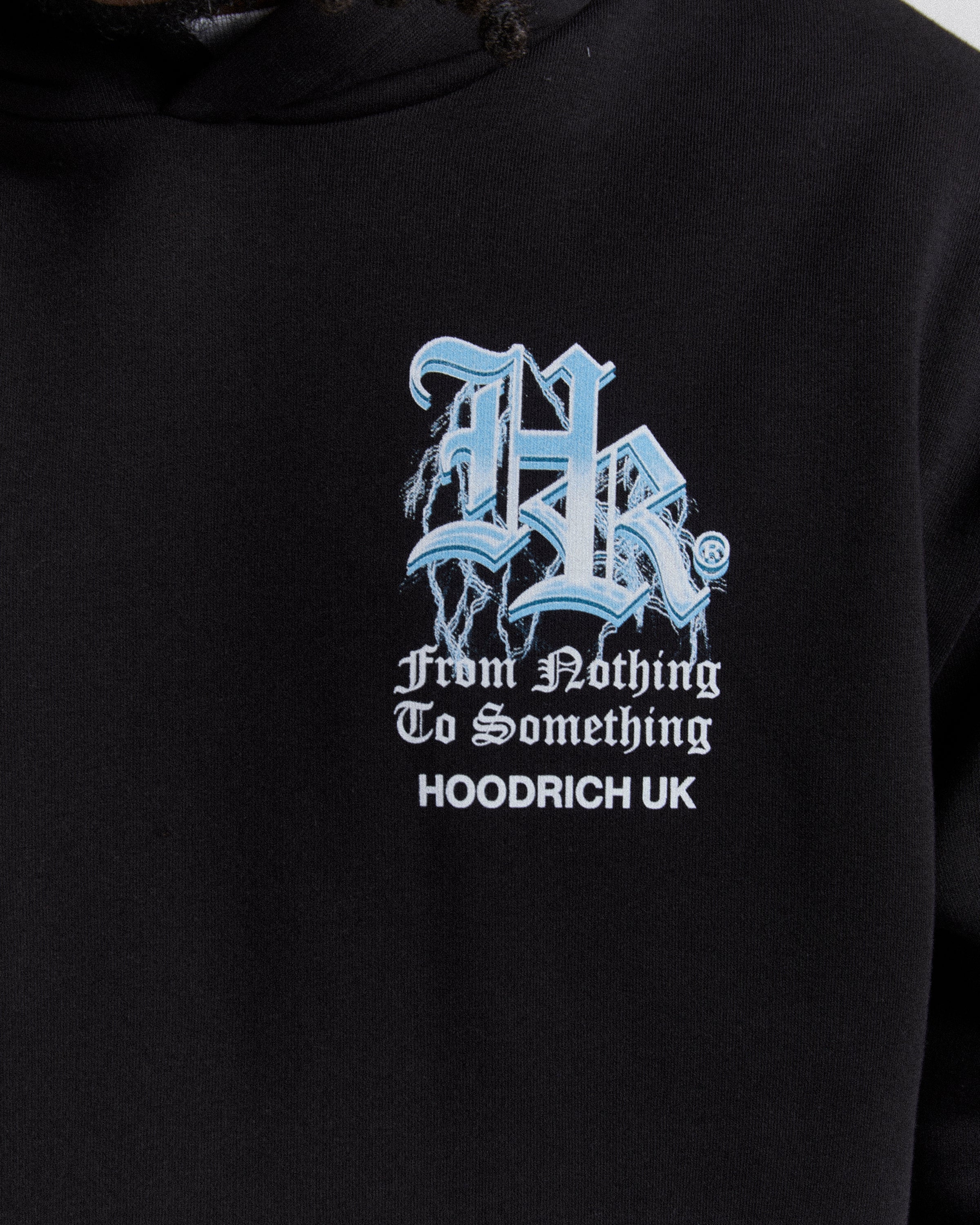 Tornado Oversized Hoodie  - Black/White/Blue - Image 3