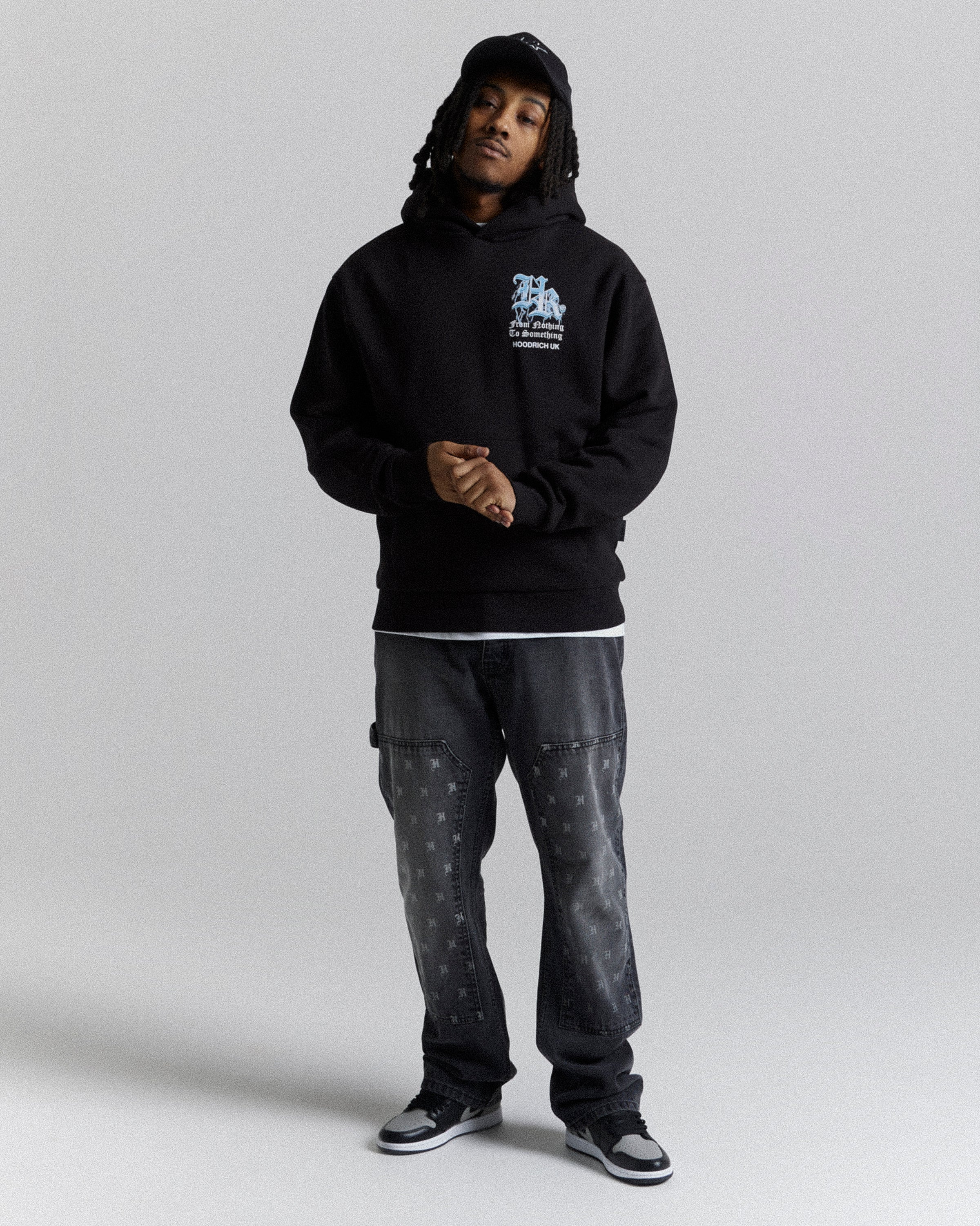 Tornado Oversized Hoodie  - Black/White/Blue - Image 7