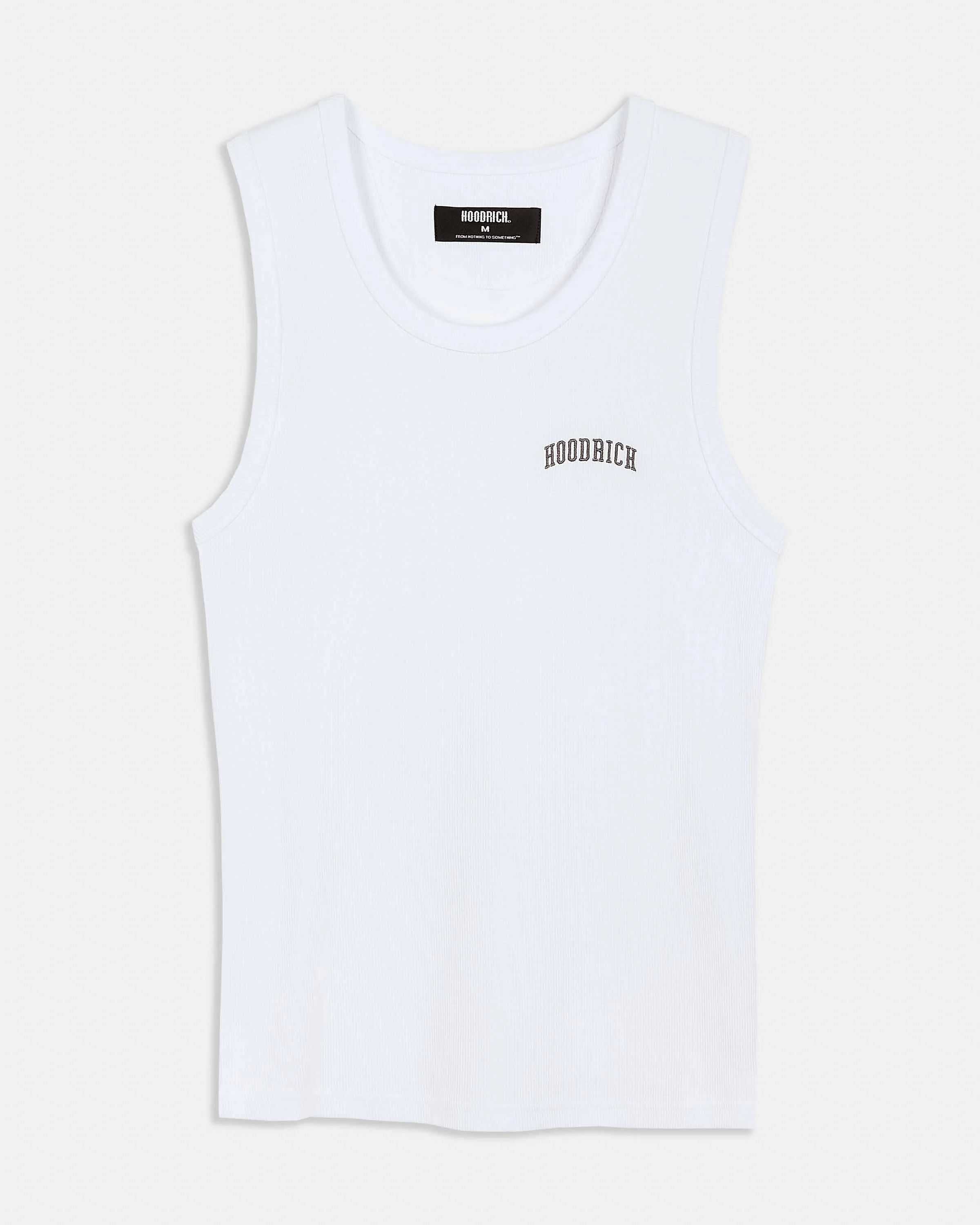 Varsite Ribbed Vest - White/Grey - Image 2