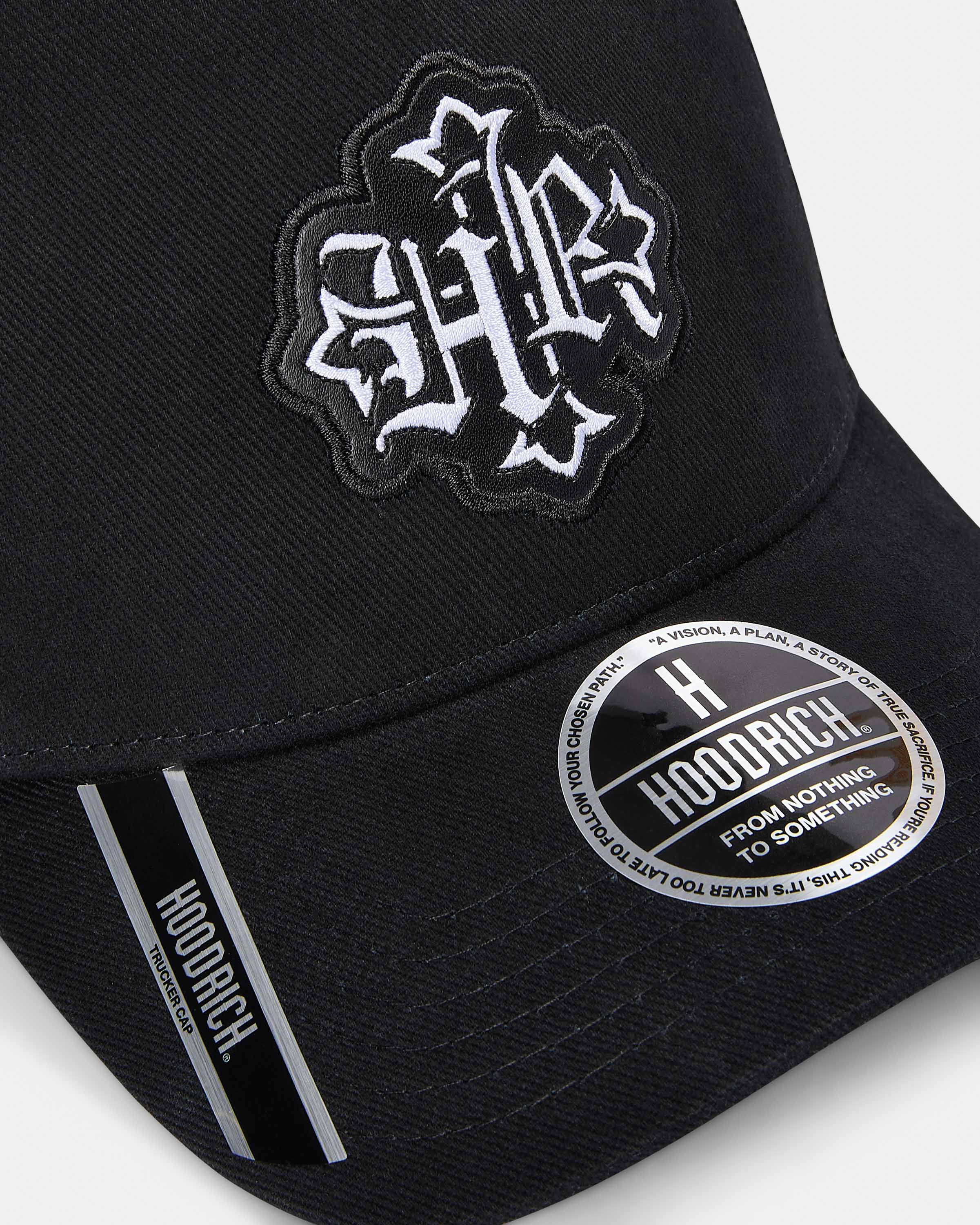 Virtux 5 Panel Trucker Cap - Black/White - Image 4
