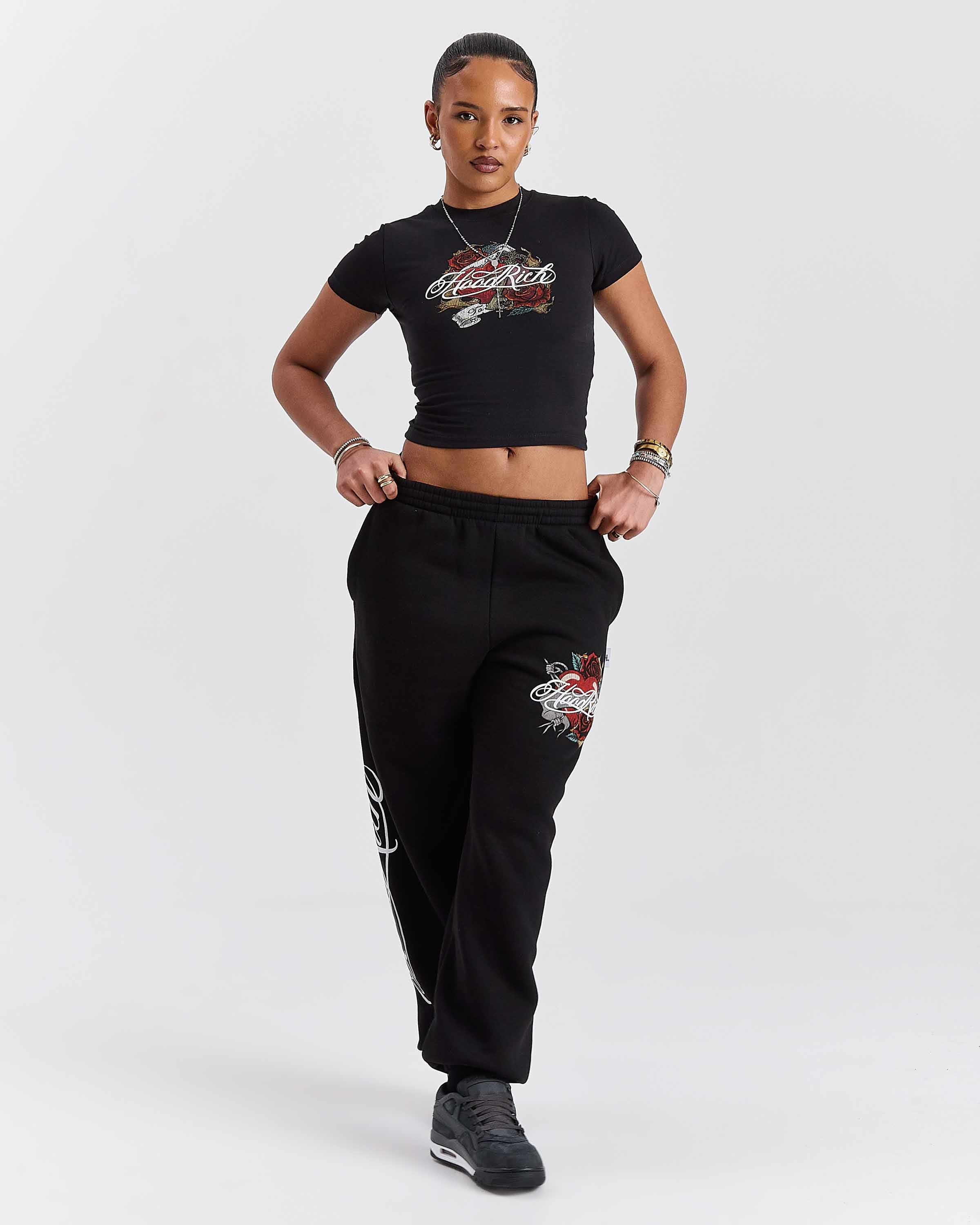 Vox Fitted Tee - Black/Red - Image 7